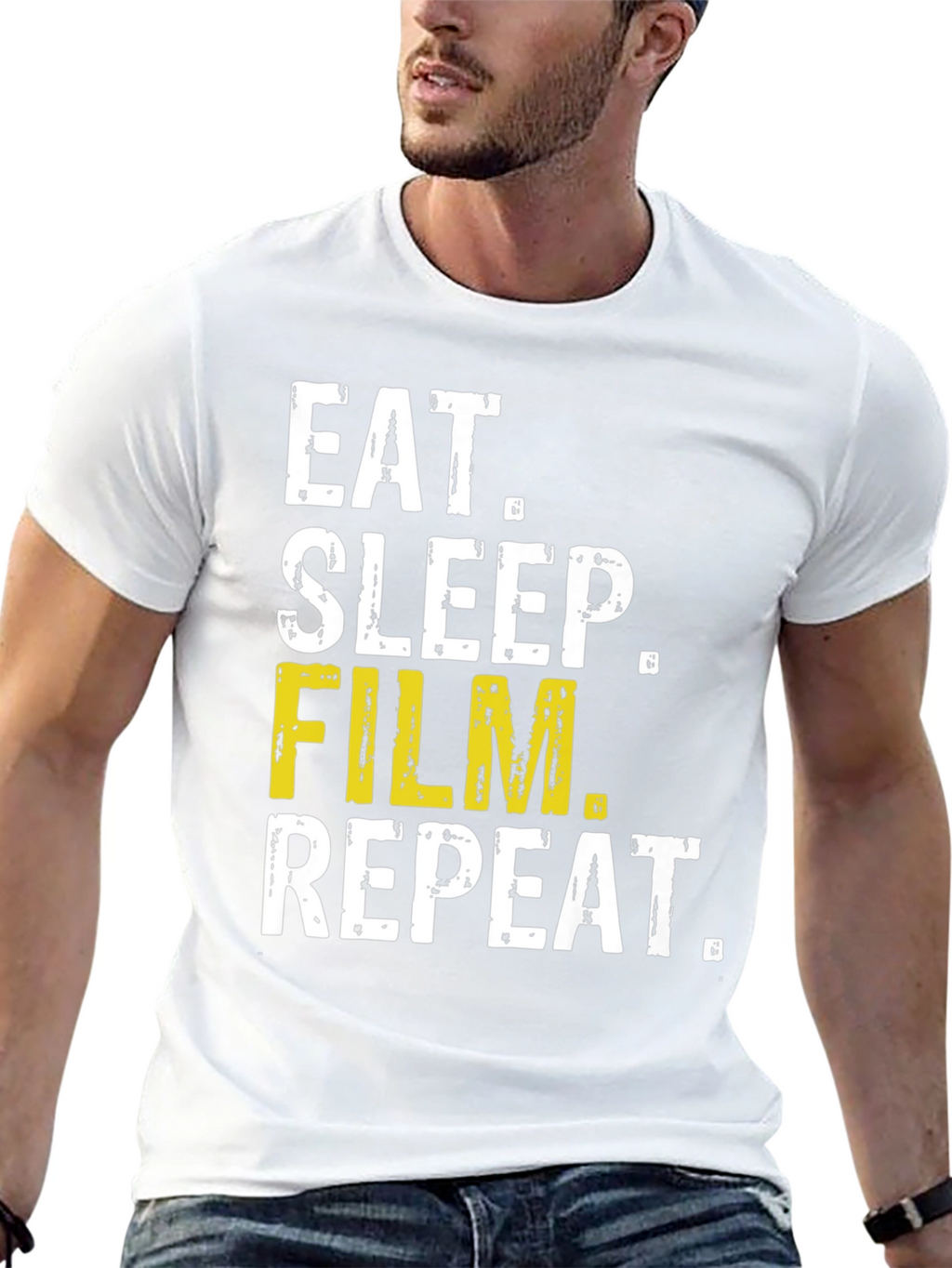 Eat Sleep Film Repeat T-Shirt