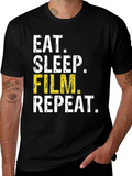 Eat Sleep Film Repeat T-Shirt