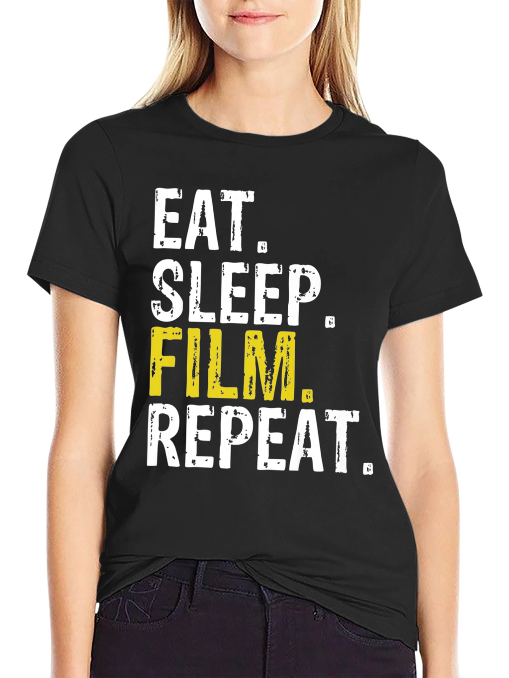 Eat Sleep Film Repeat T-Shirt