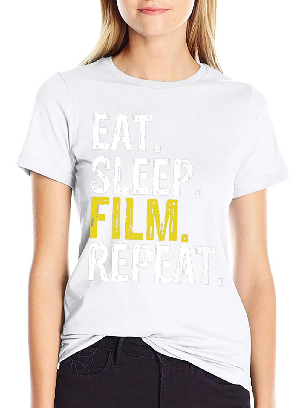 Eat Sleep Film Repeat T-Shirt