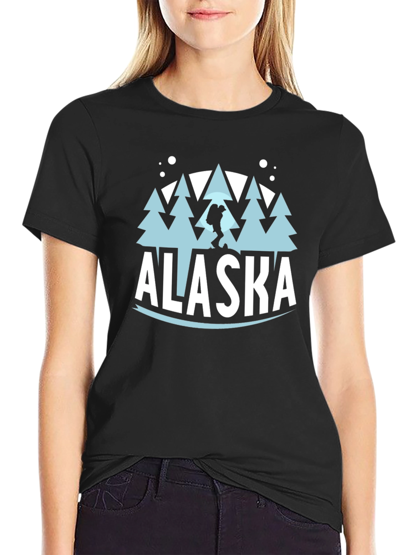 Alaska Graphic Print Crew Neck T-Shirt
