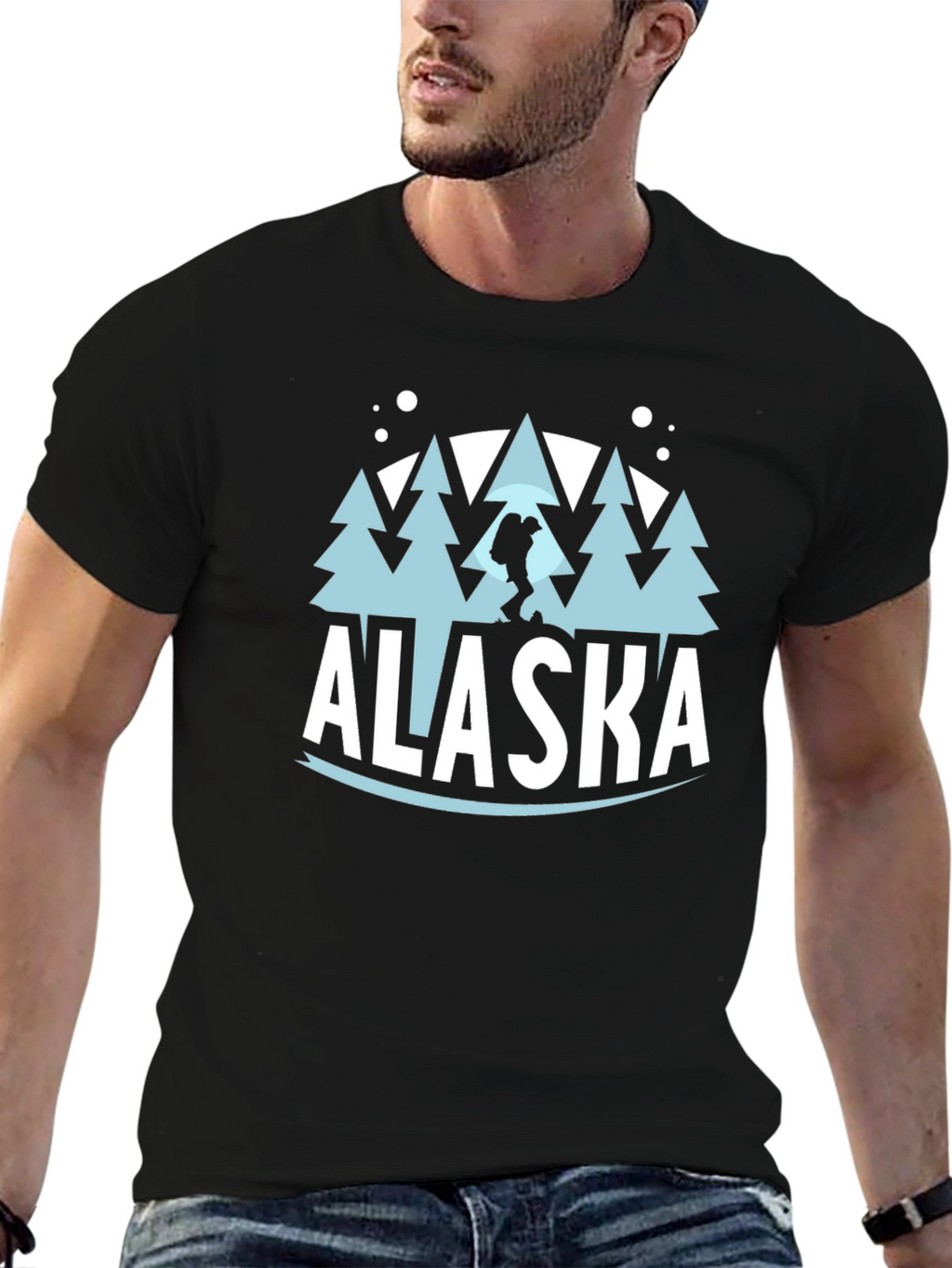Alaska Graphic Print Crew Neck T-Shirt