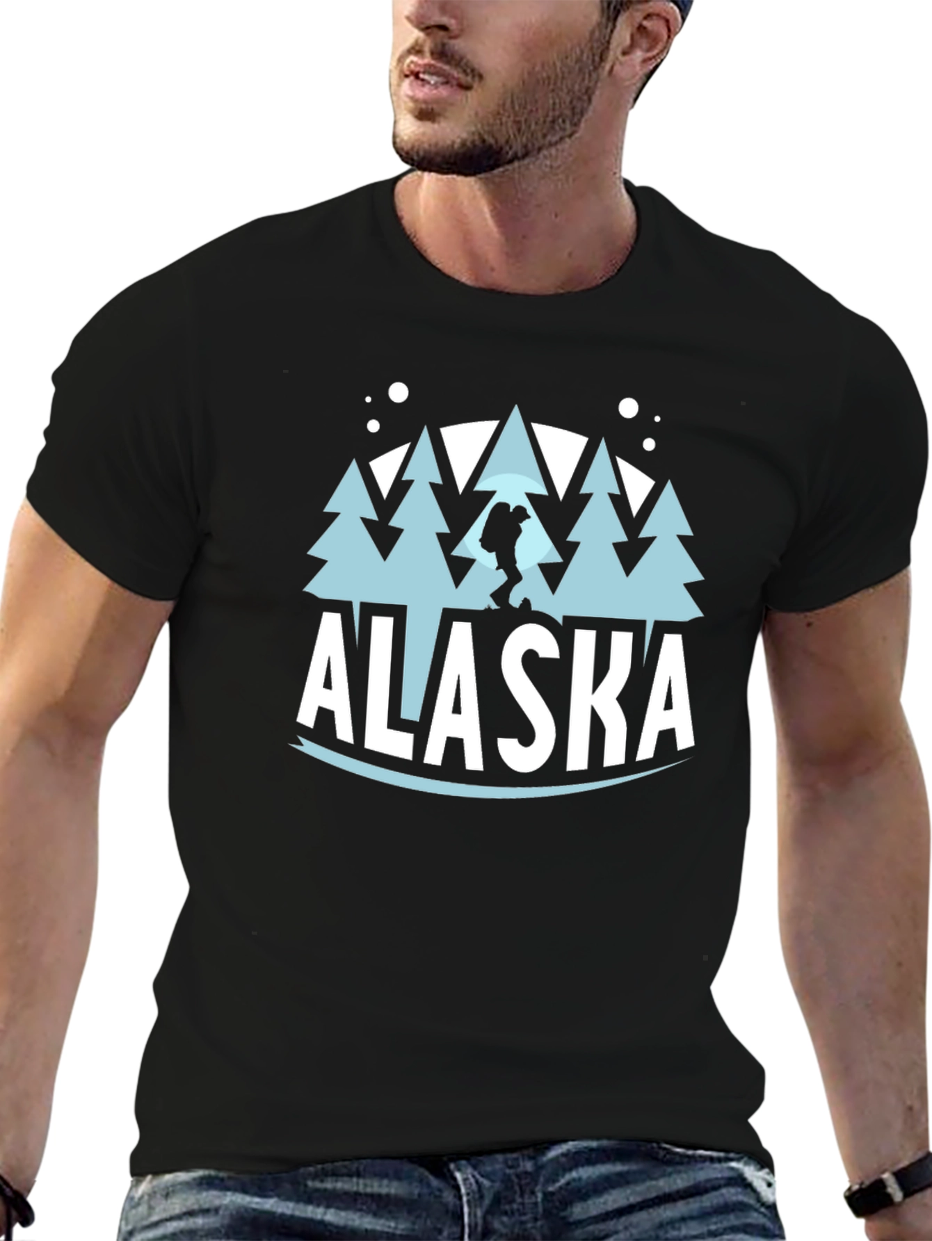 Alaska Graphic Print Crew Neck T-Shirt
