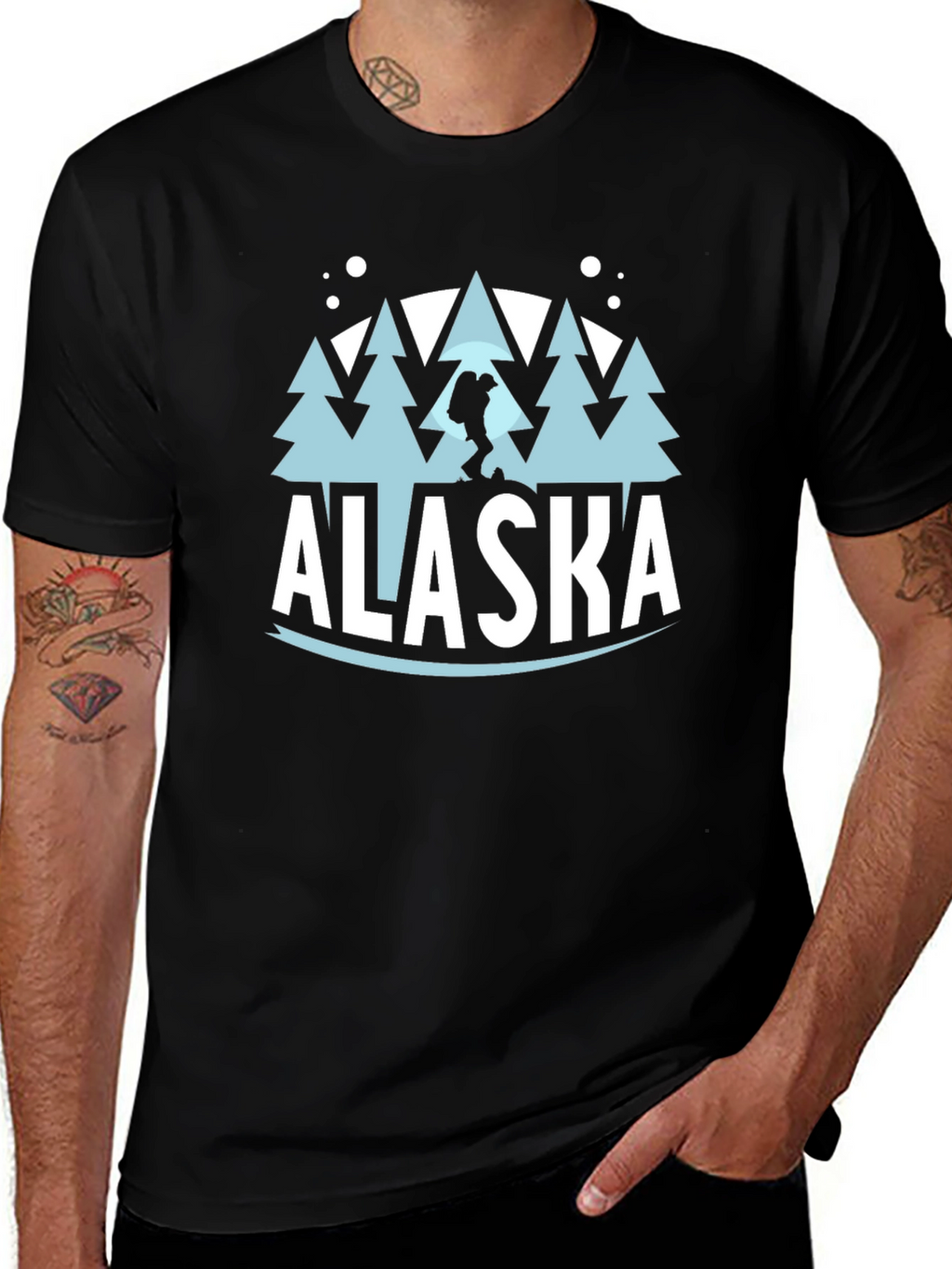 Alaska Graphic Print Crew Neck T-Shirt