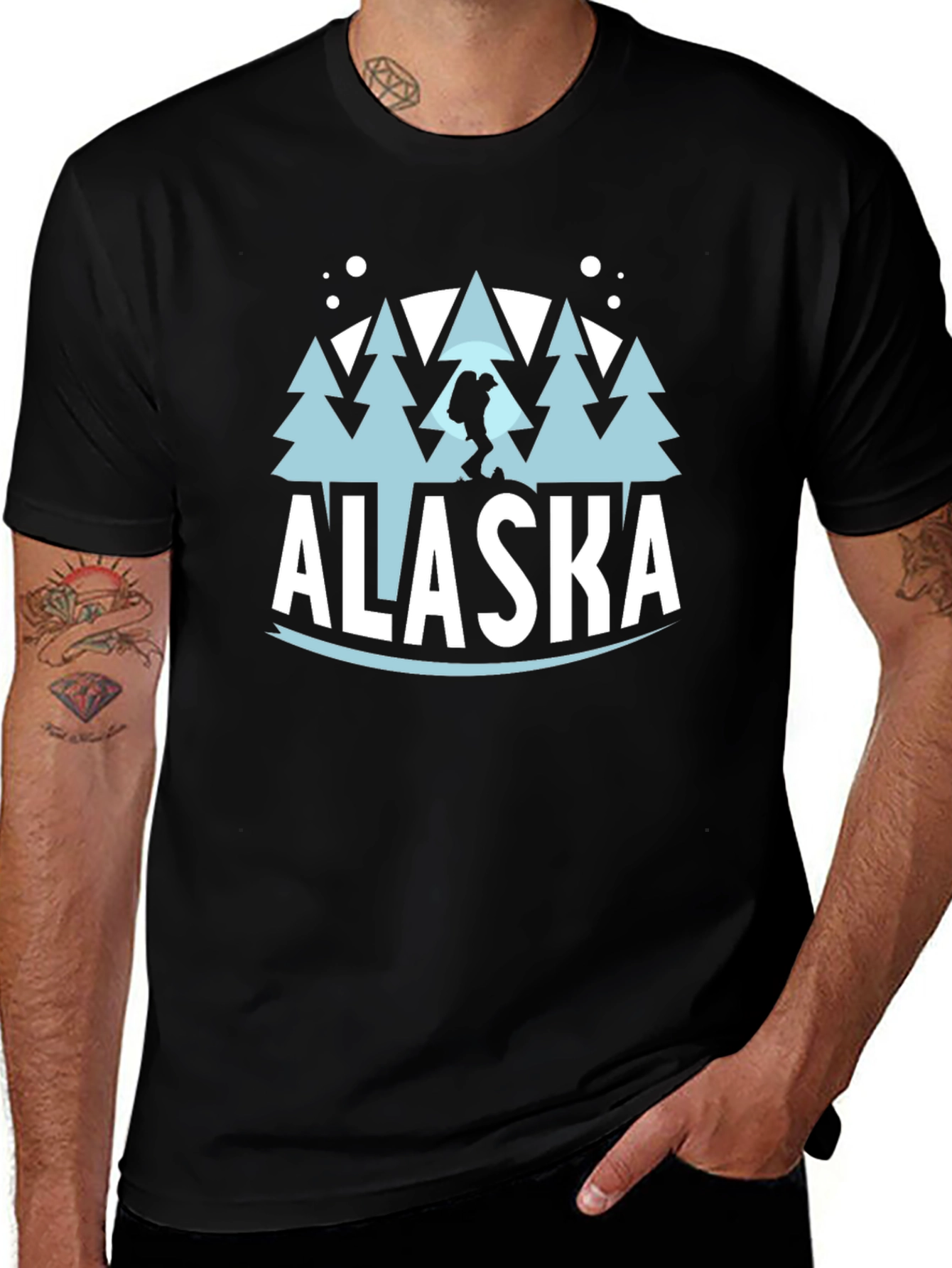 Alaska Graphic Print Crew Neck T-Shirt