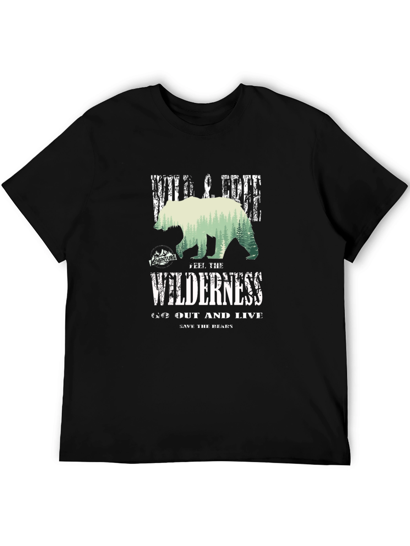 Wilderness Bear Graphic T-Shirt - Adventure Ready