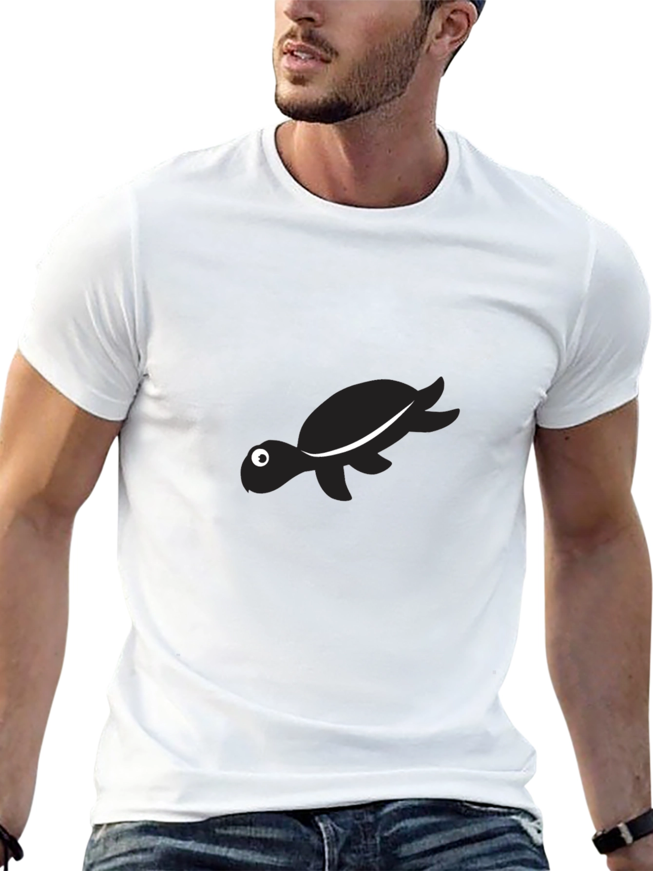Black Turtle Tee - Casual Comfort
