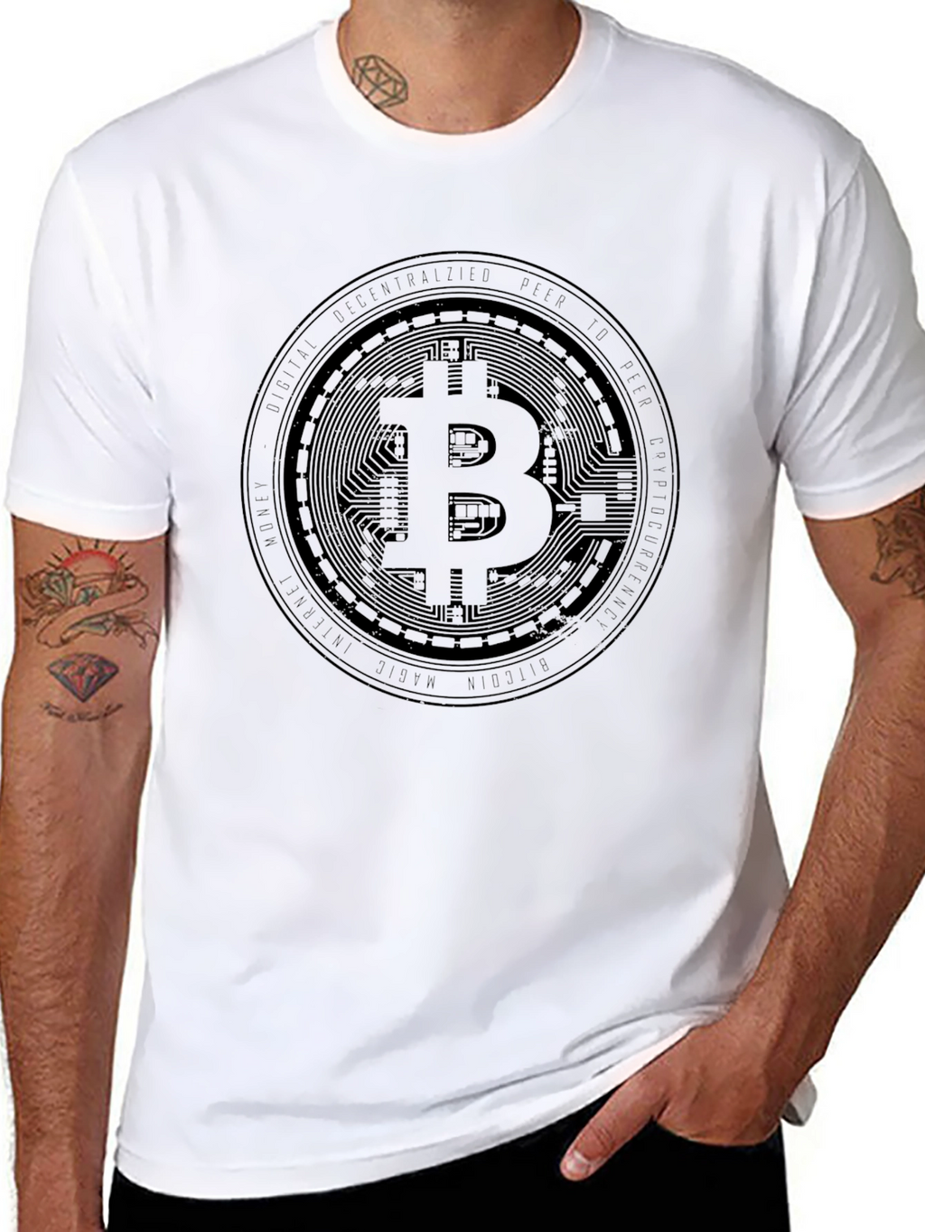 Bitcoin Black Tee - Crypto Enthusiast Apparel