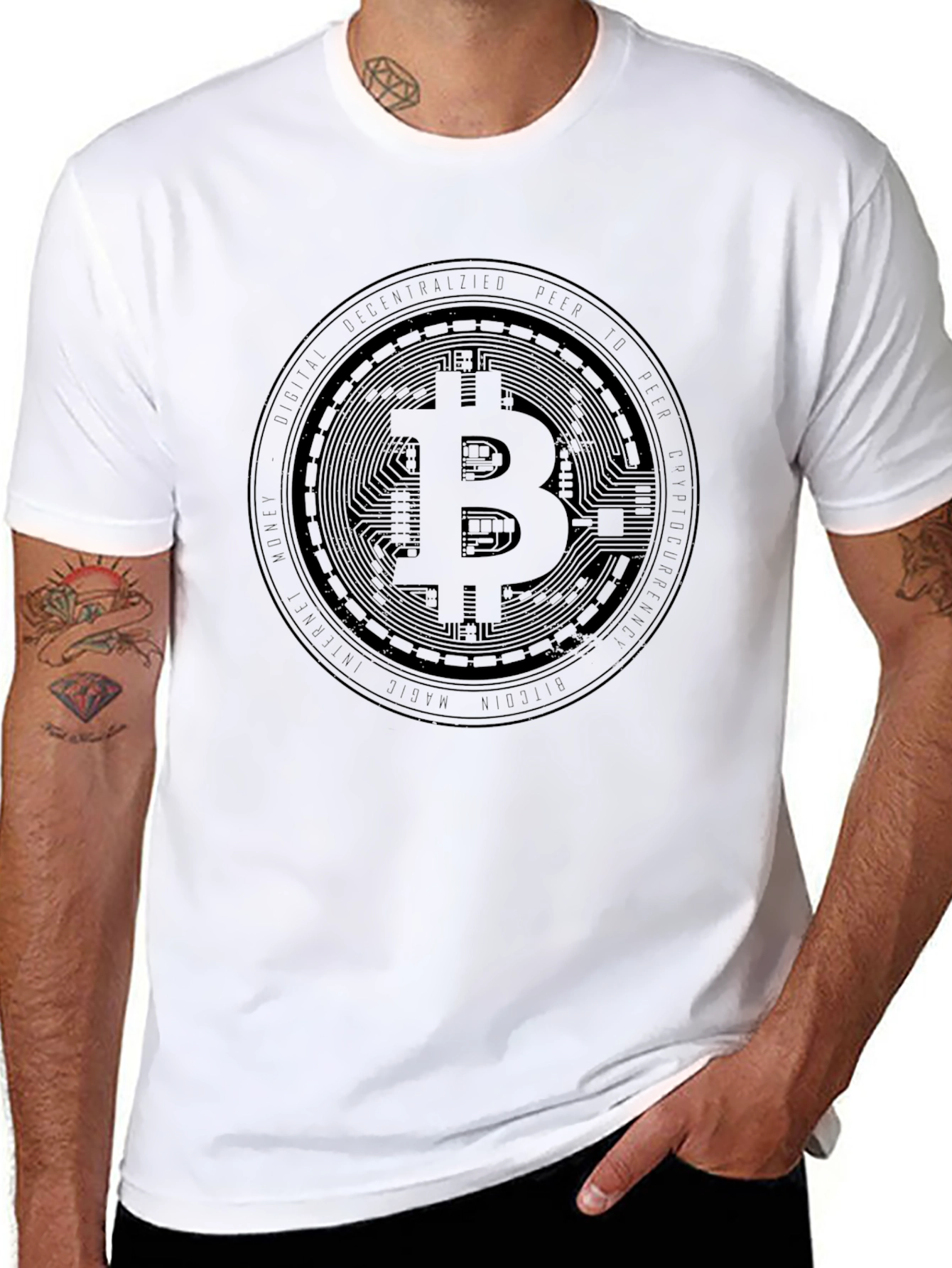 Bitcoin Black Tee - Crypto Enthusiast Apparel