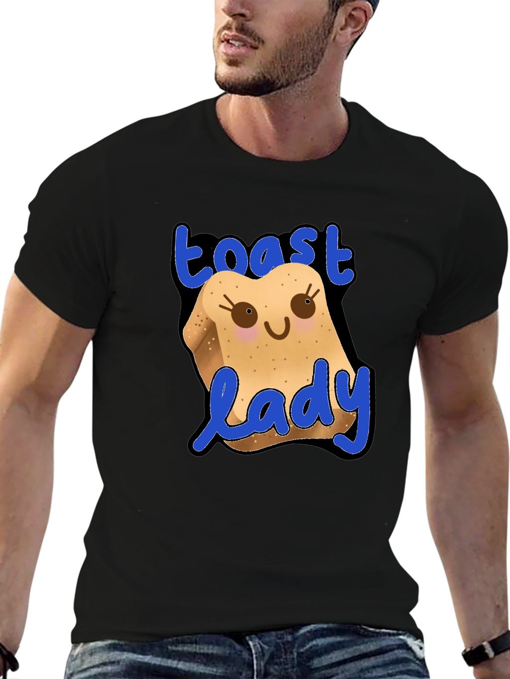 Toast Lady Funny Graphic T-Shirt