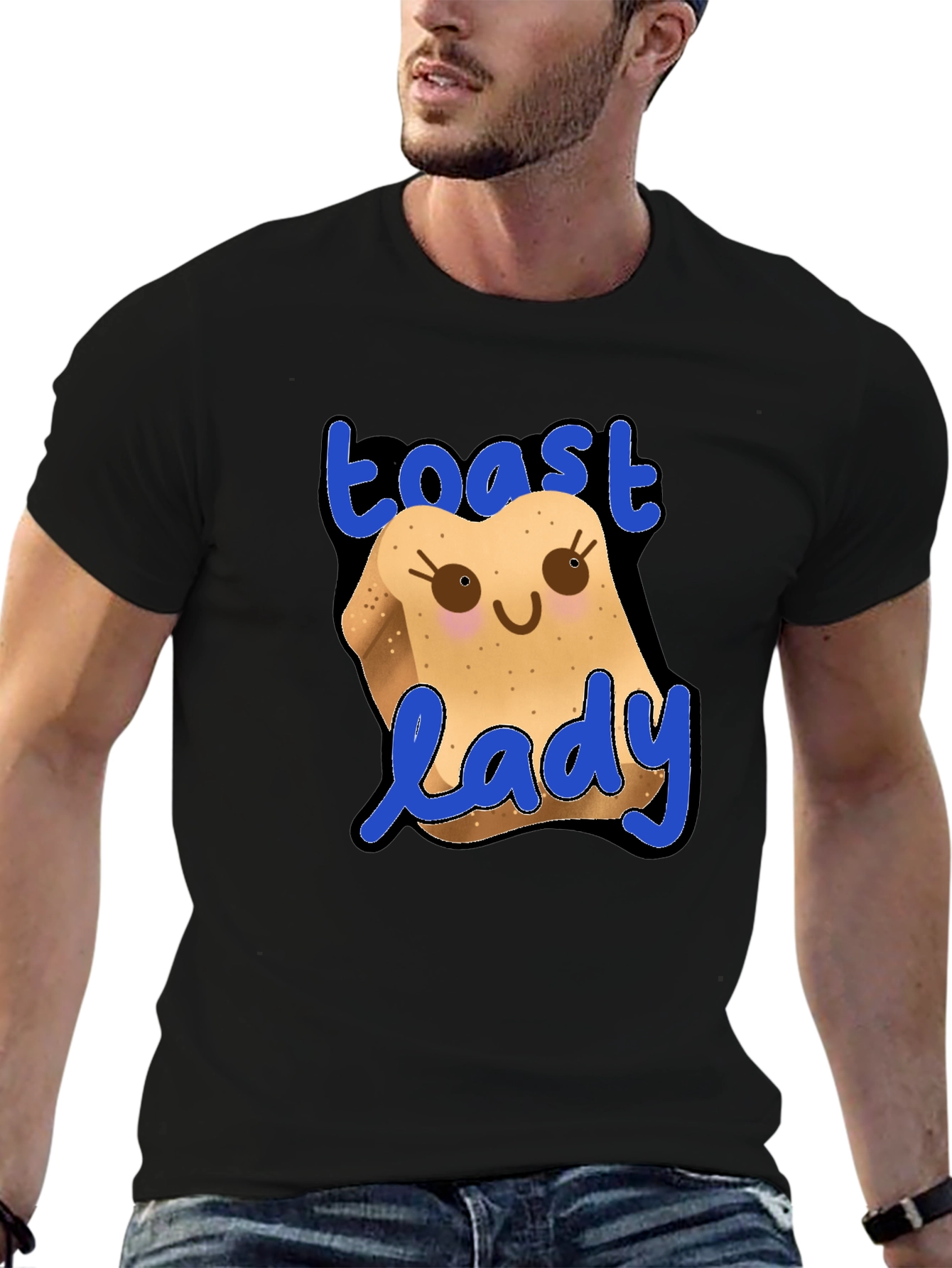 Toast Lady Funny Graphic T-Shirt