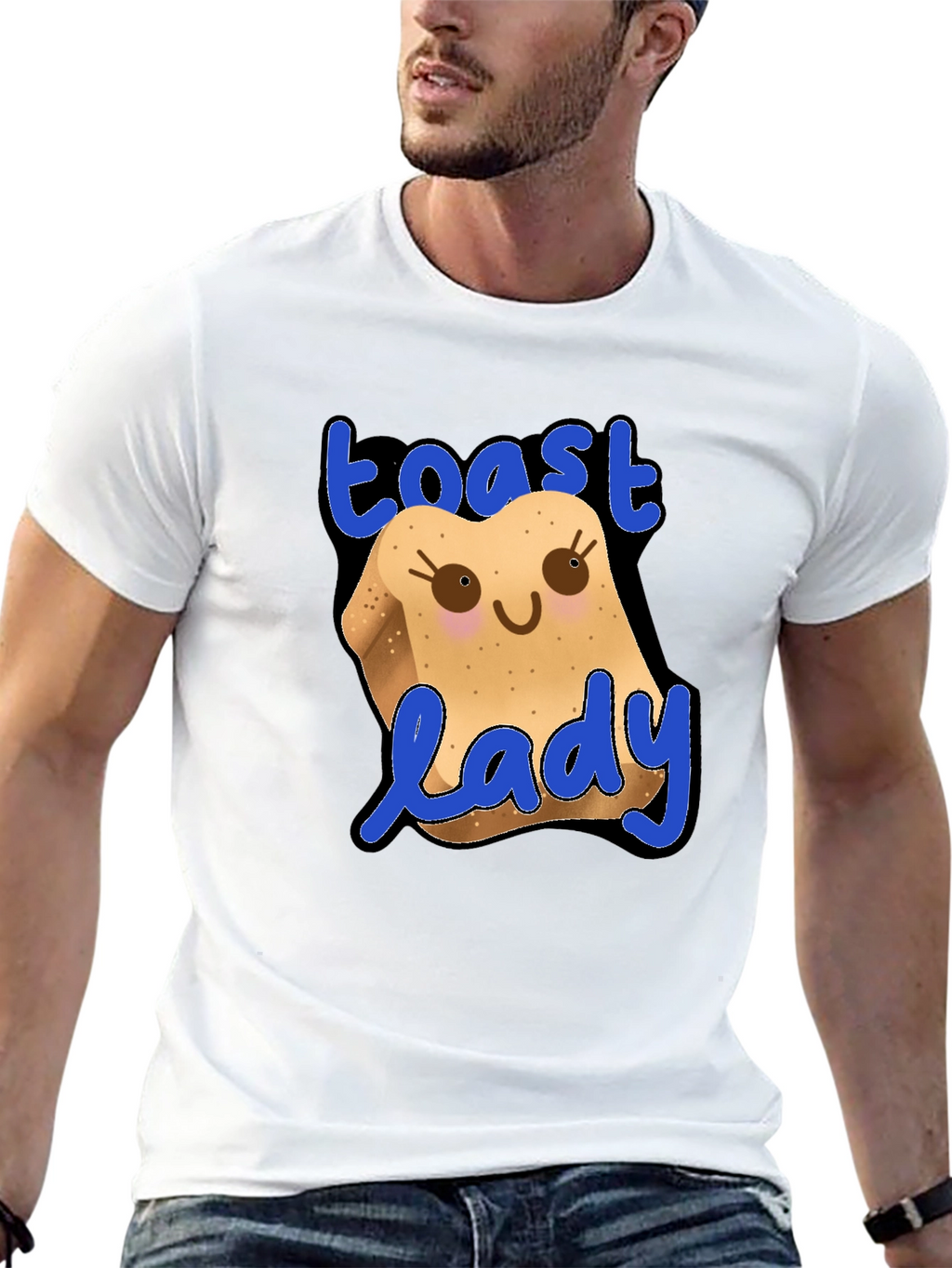 Toast Lady Funny Graphic T-Shirt