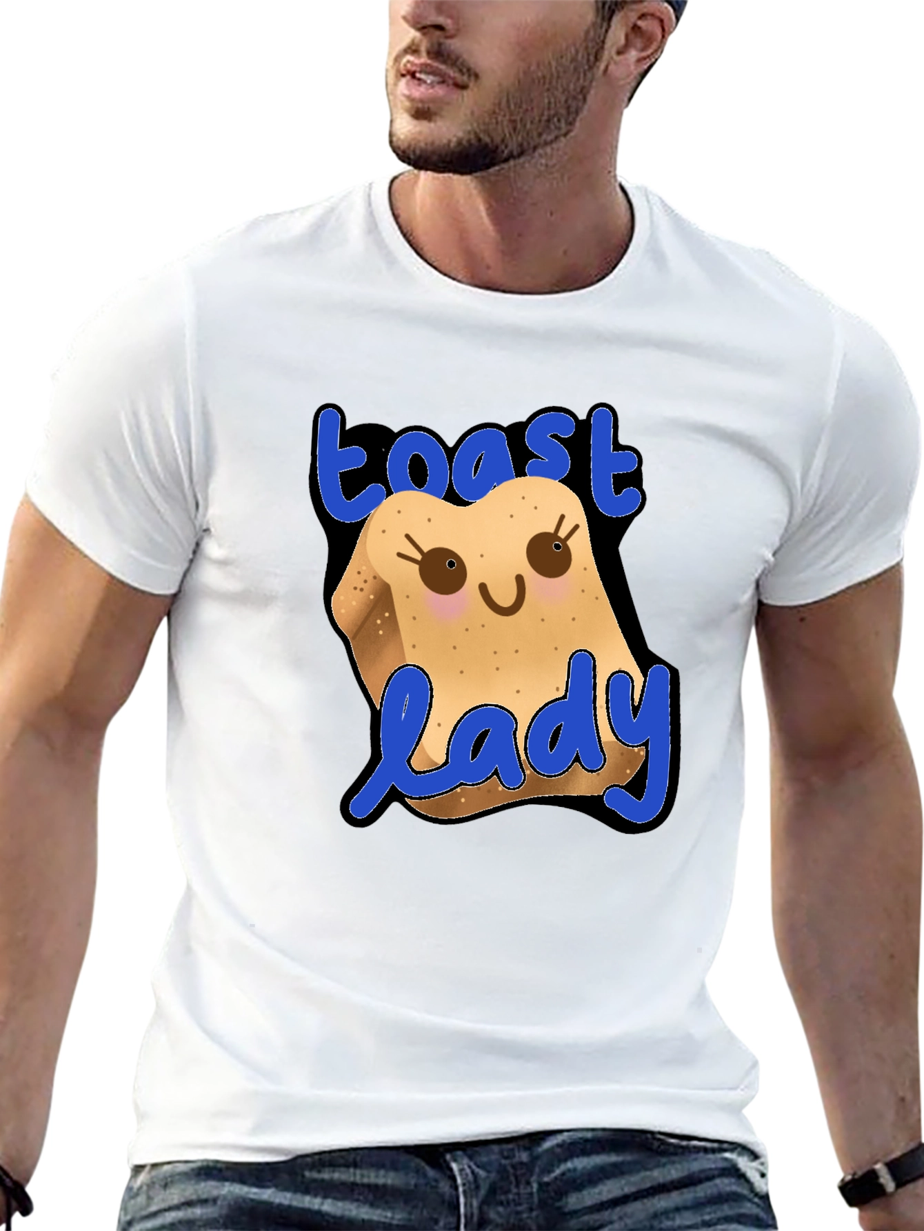 Toast Lady Funny Graphic T-Shirt