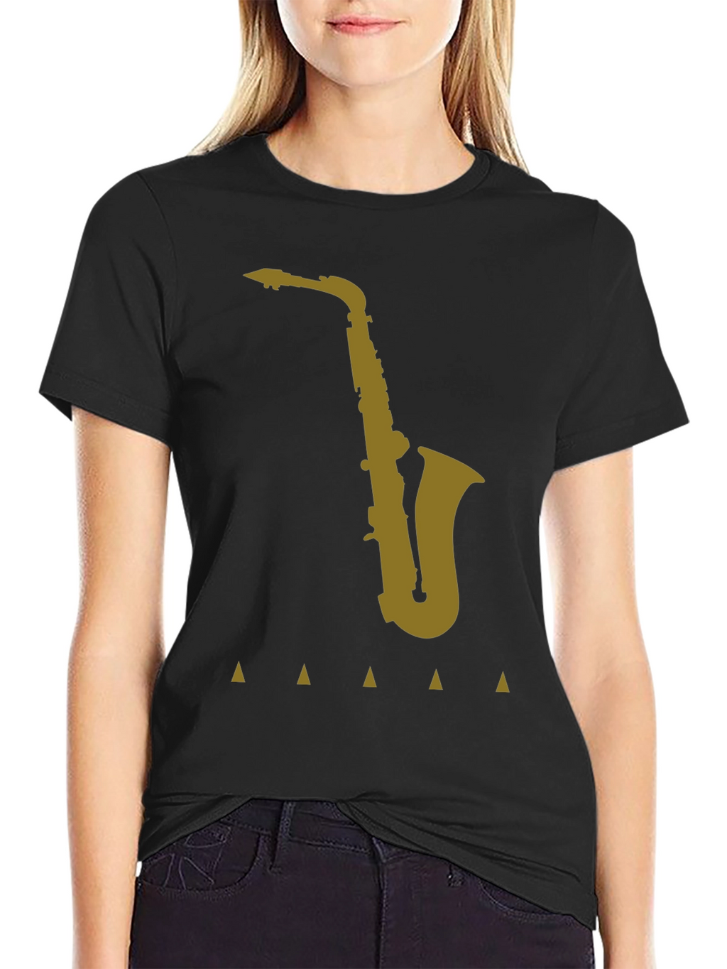 Saxophone Graphic Tee - Classic Music Lover Shirt