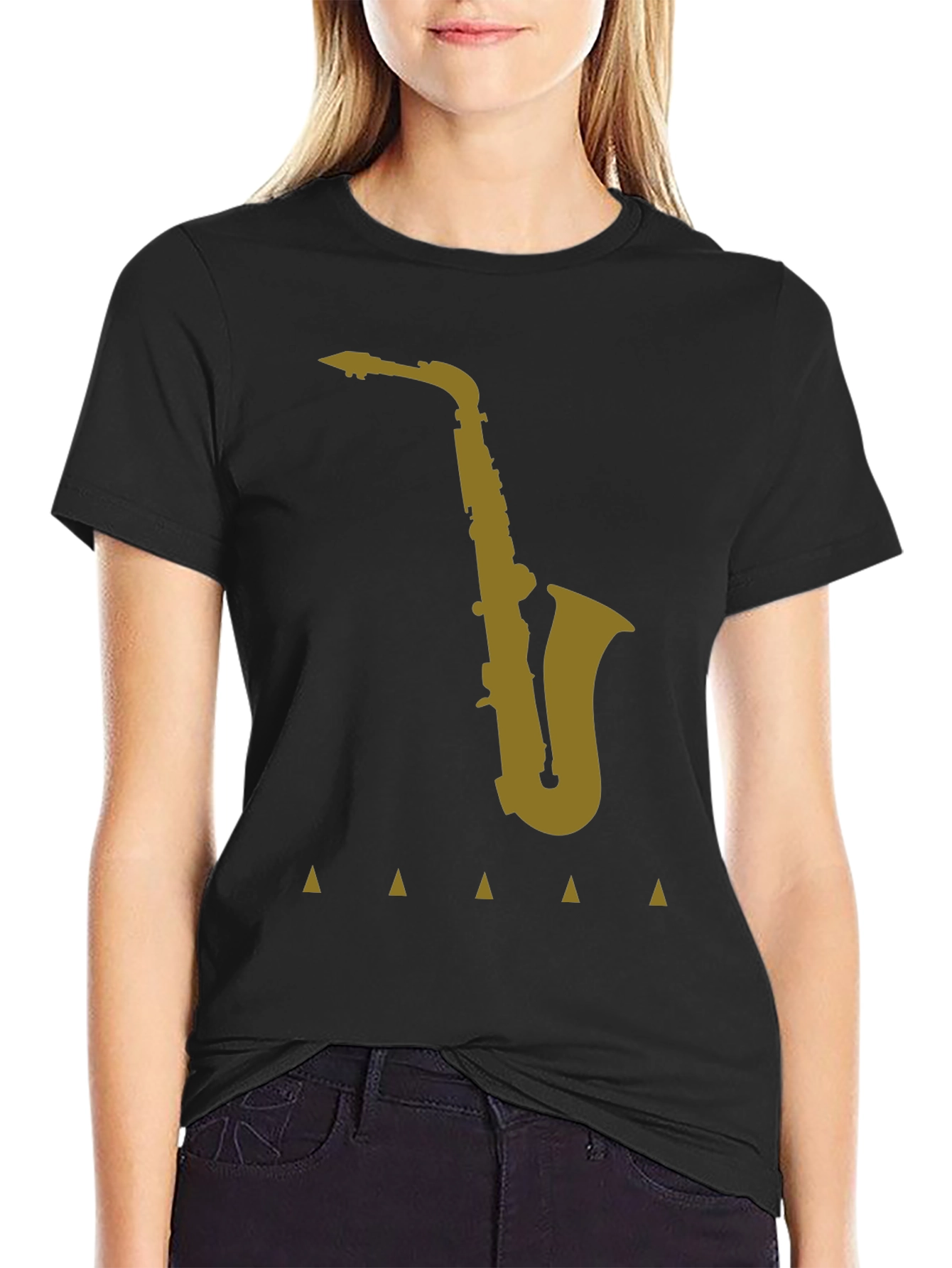 Saxophone Graphic Tee - Classic Music Lover Shirt