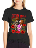 Yours Only Graphic Tee - Skeleton and Woman Embrace