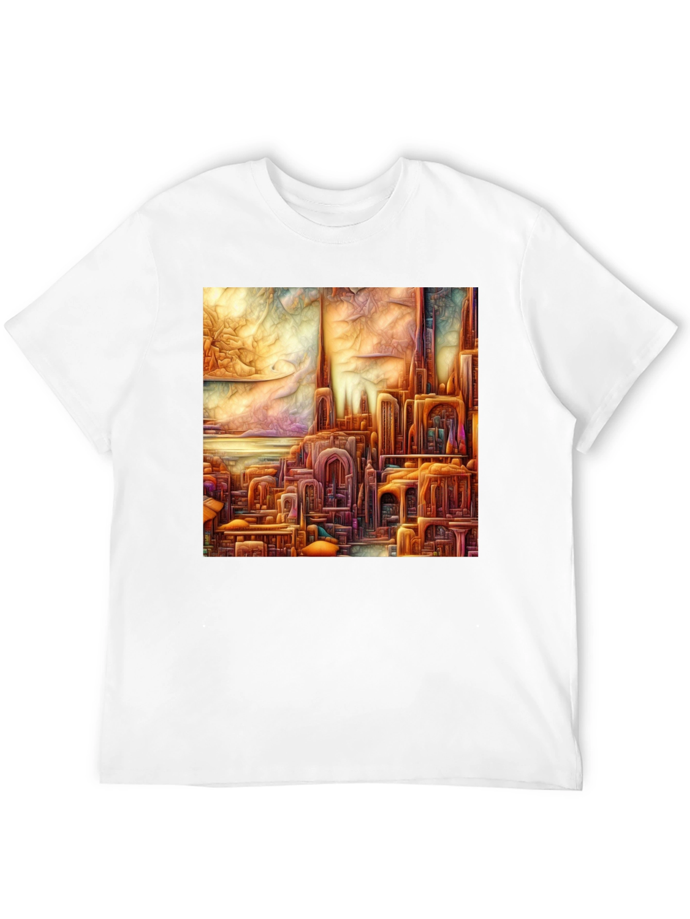 Art Nouveau Cityscape Graphic Tee