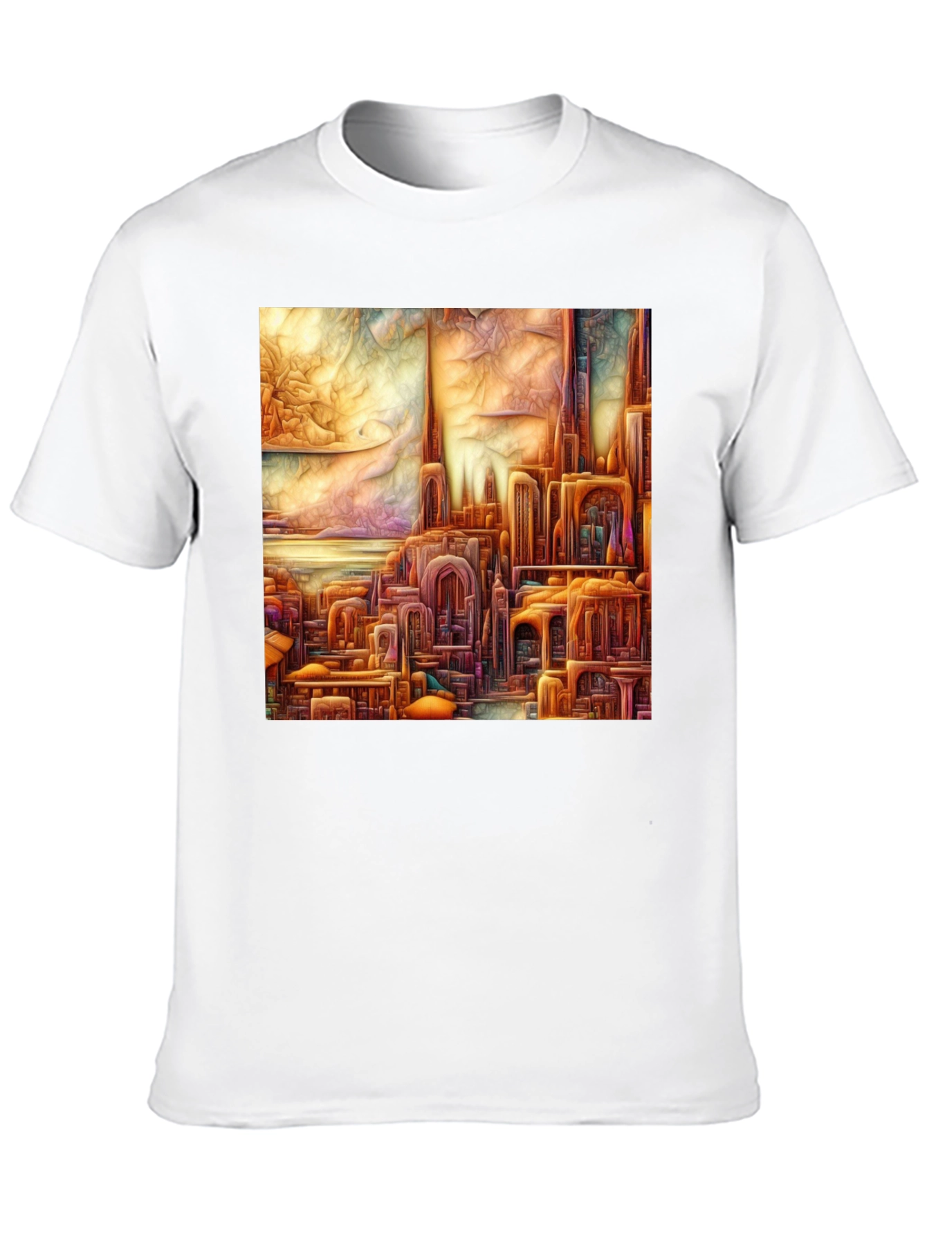 Art Nouveau Cityscape Graphic Tee