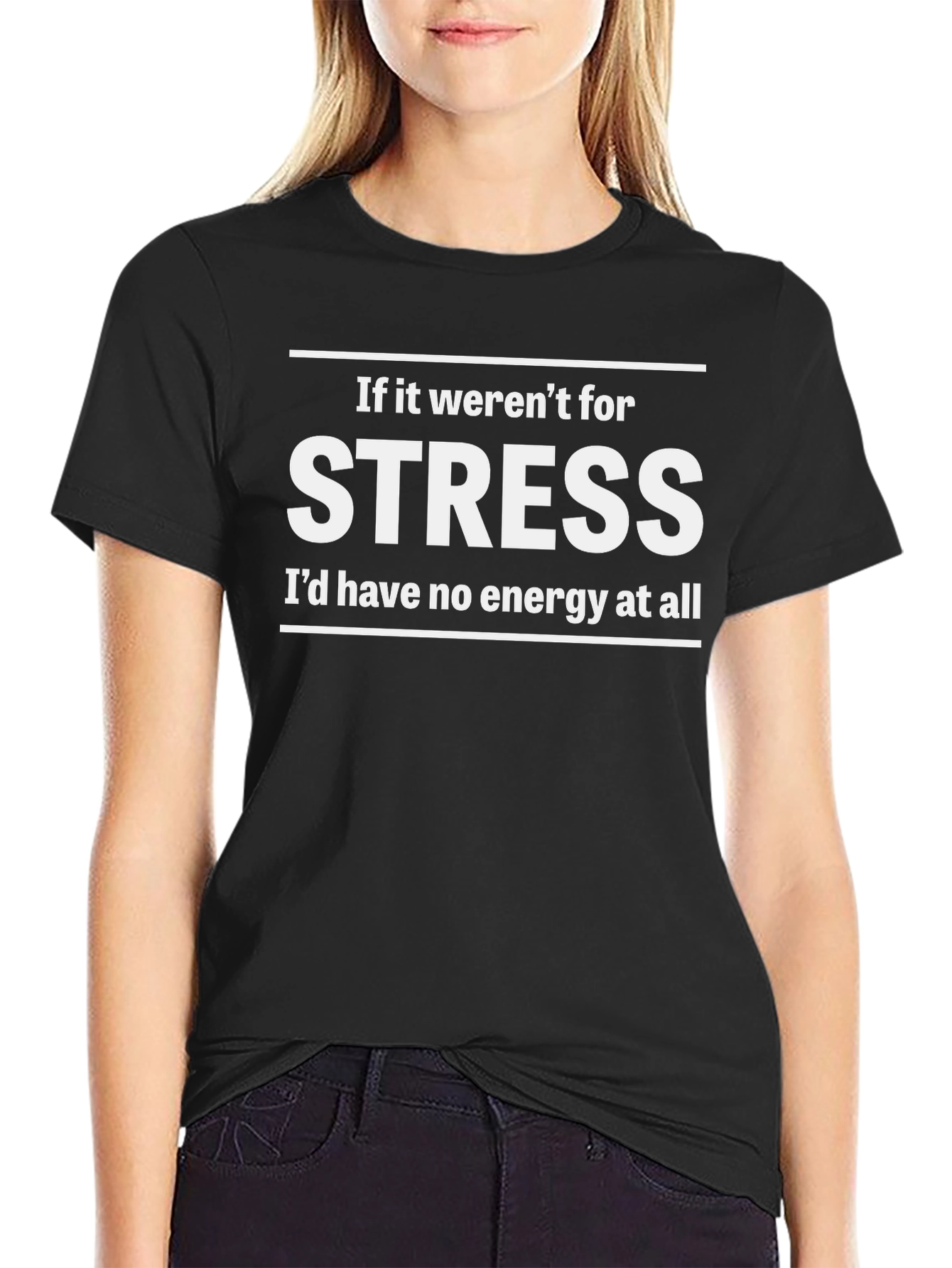 Funny Stress Energy Graphic T-Shirt