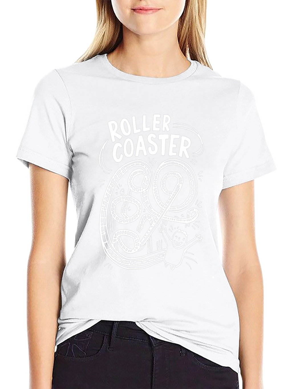 Roller Coaster Graphic Tee - Thrill Ride T-Shirt