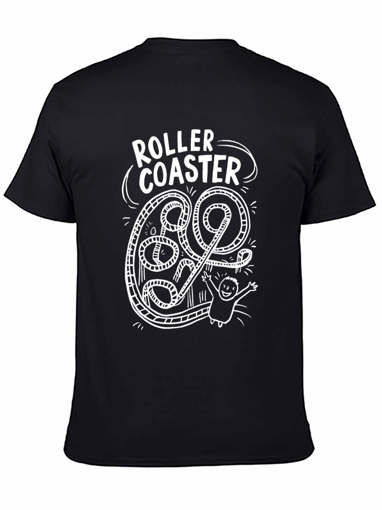 Roller Coaster Graphic Tee - Thrill Ride T-Shirt
