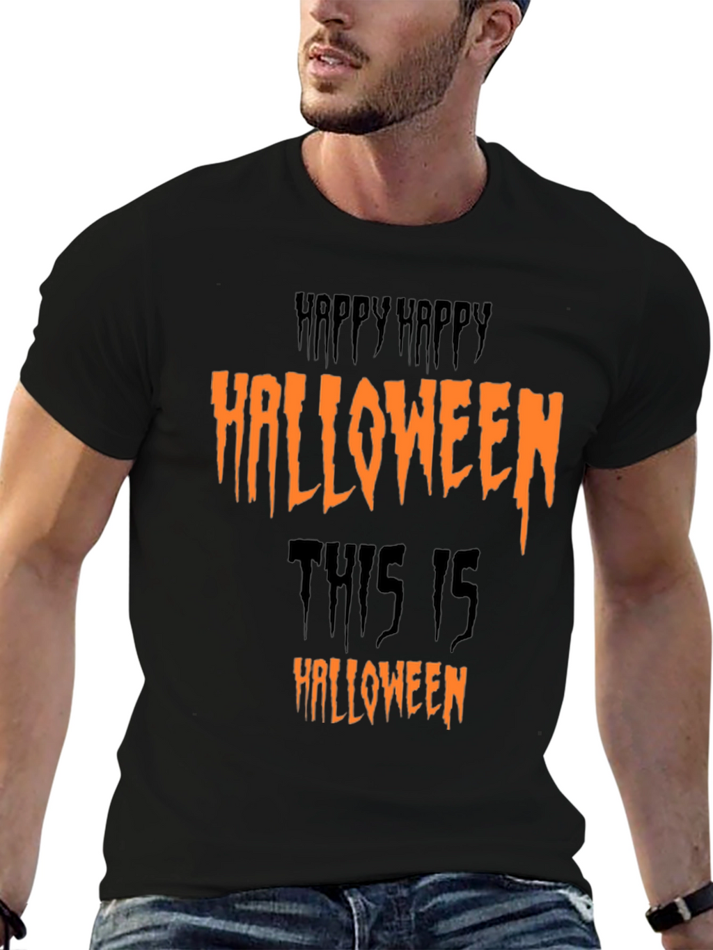 Happy Halloween Graphic Tee - Spooky Season Shirt