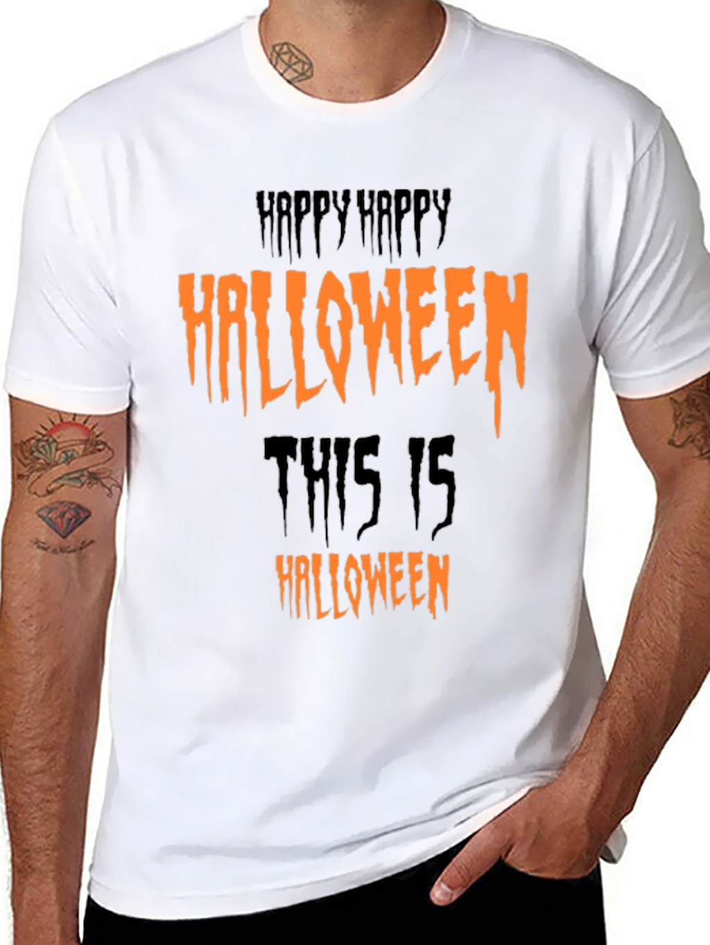 Happy Halloween Graphic Tee - Spooky Season Shirt