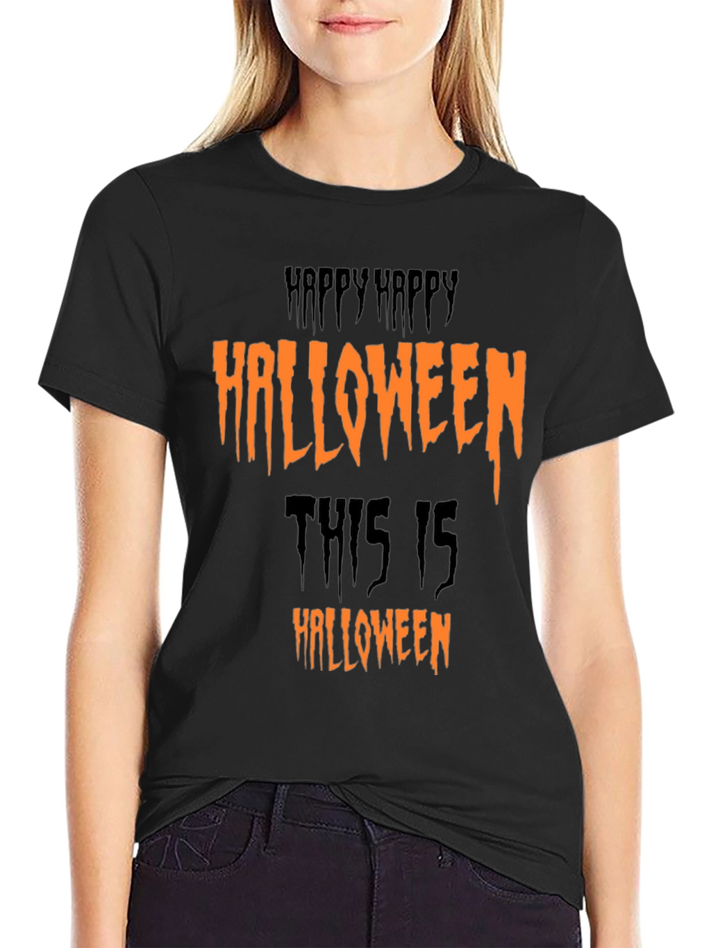Happy Halloween Graphic Tee - Spooky Season Shirt