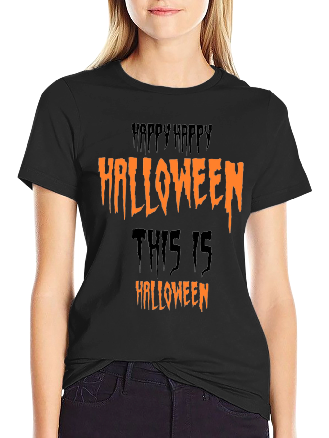 Happy Halloween Graphic Tee - Spooky Season Shirt