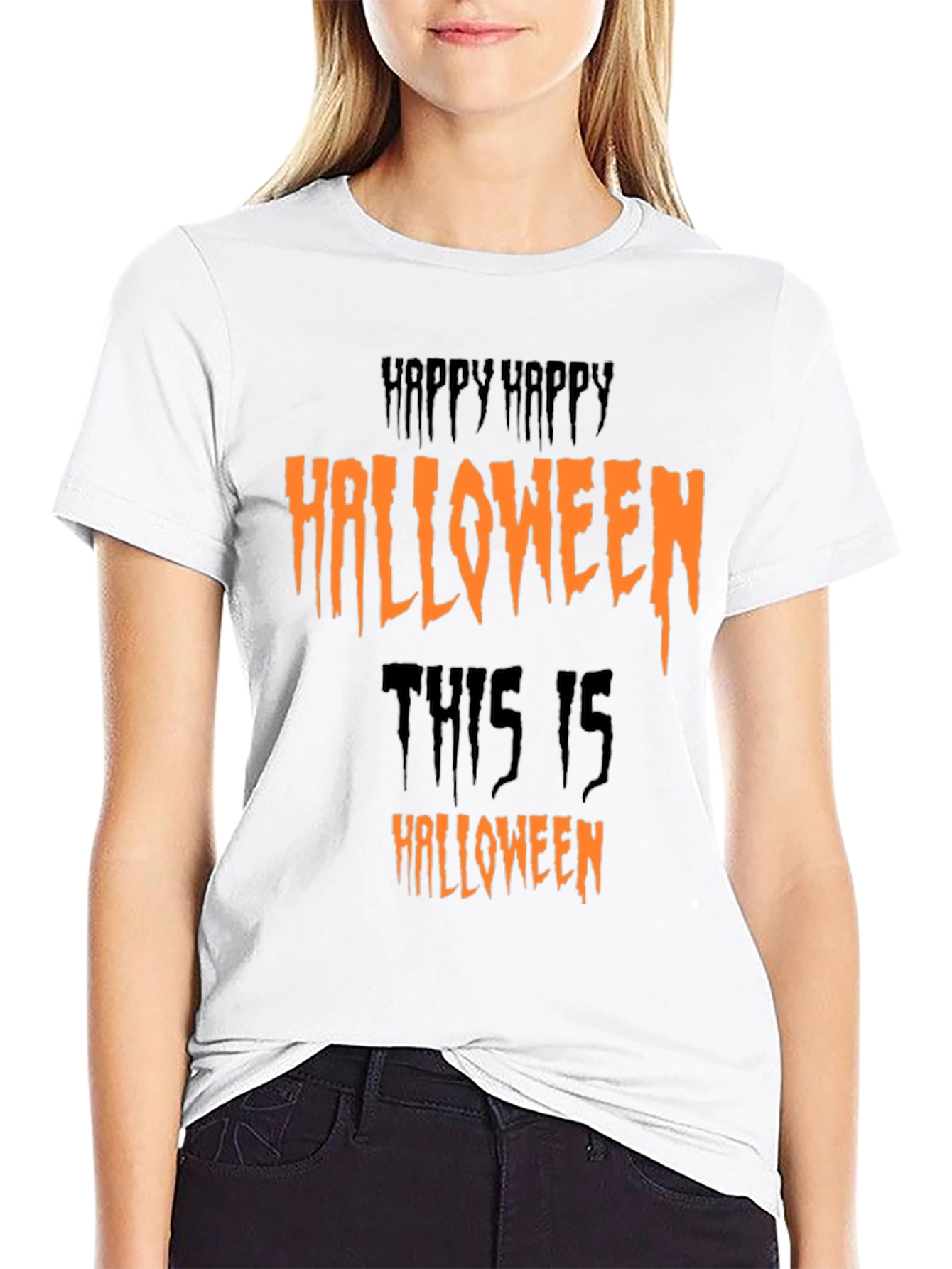 Happy Halloween Graphic Tee - Spooky Season Shirt