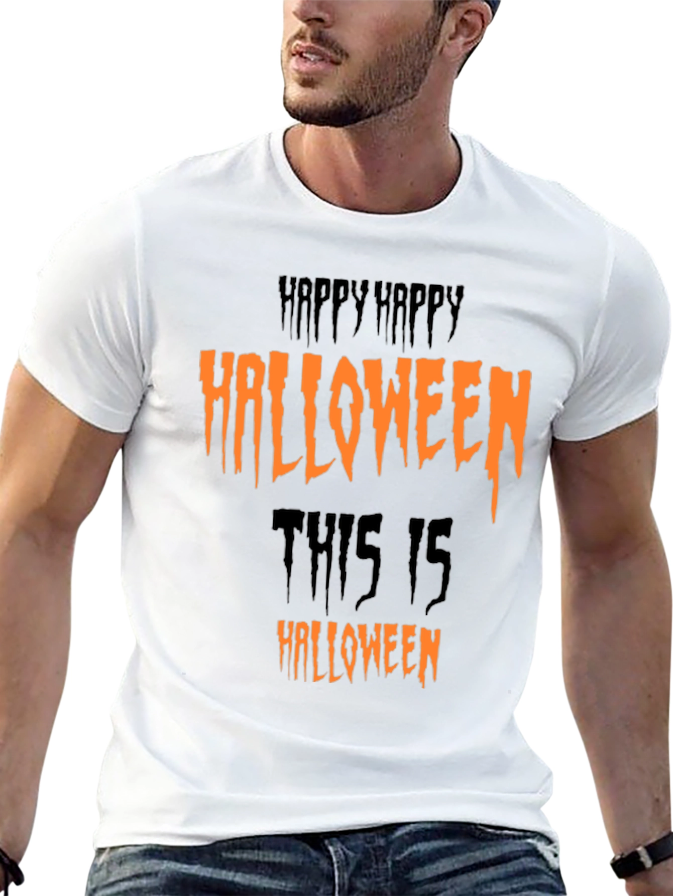 Happy Halloween Graphic Tee - Spooky Season Shirt