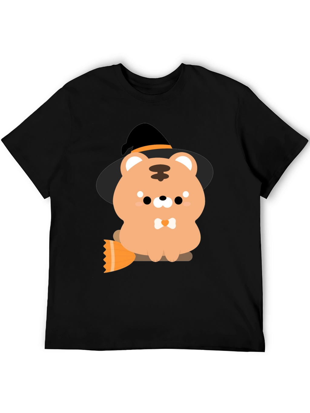 Cute Halloween Bear Witch Graphic Tee