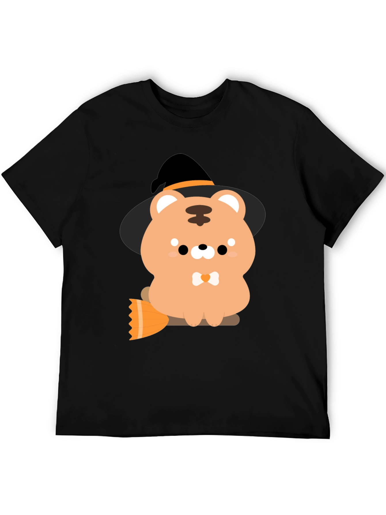 Cute Halloween Bear Witch Graphic Tee
