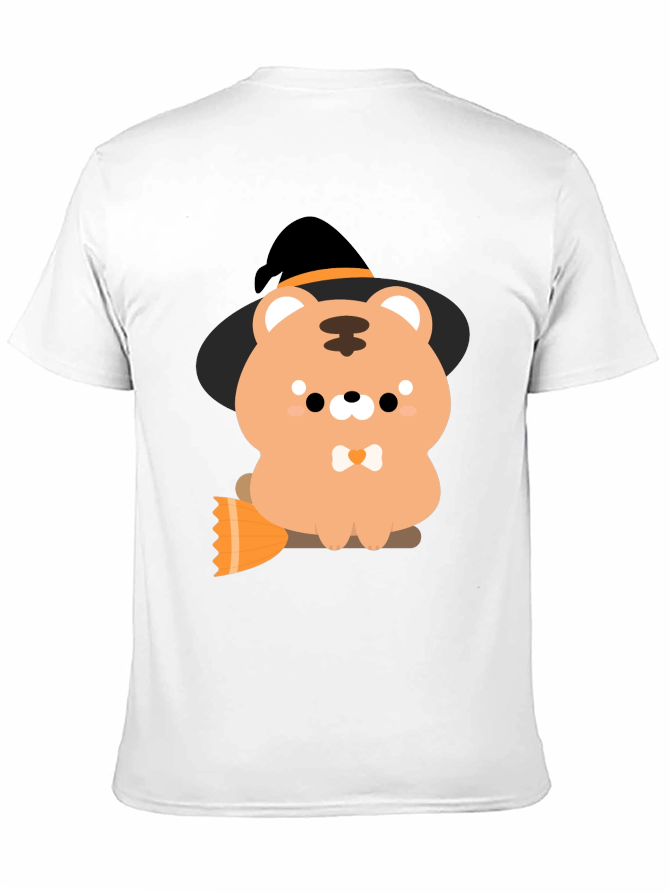 Cute Halloween Bear Witch Graphic Tee