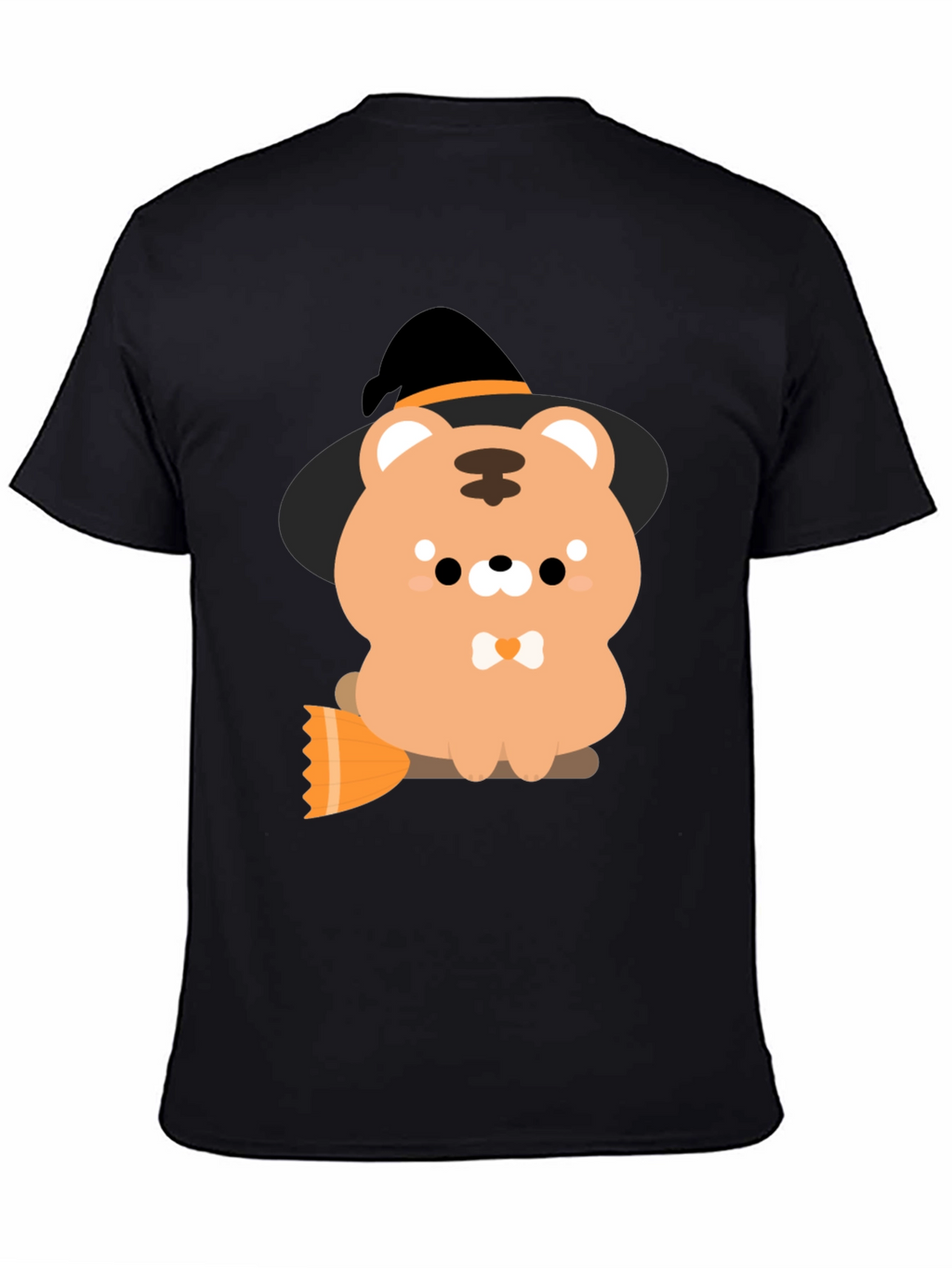 Cute Halloween Bear Witch Graphic Tee