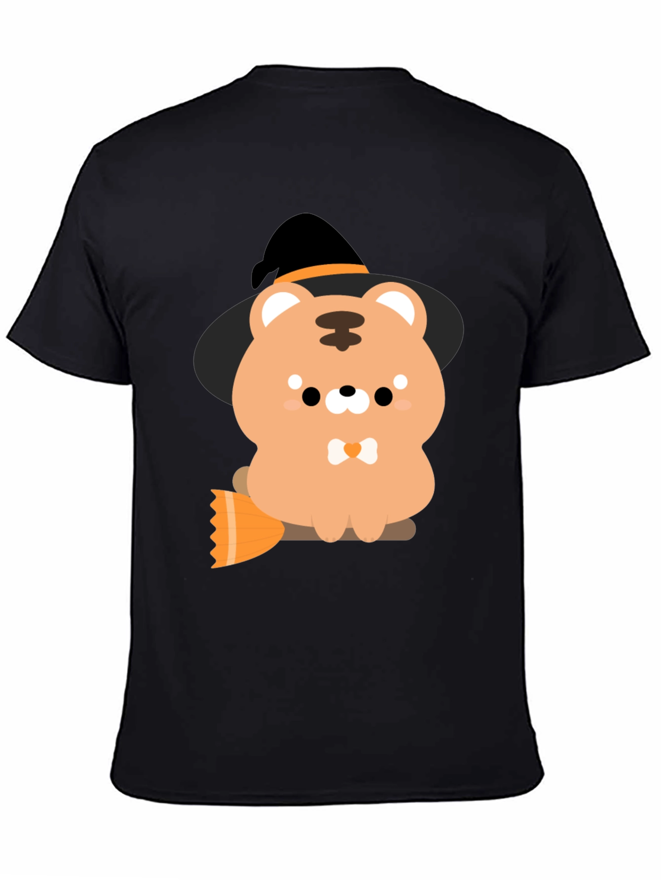 Cute Halloween Bear Witch Graphic Tee
