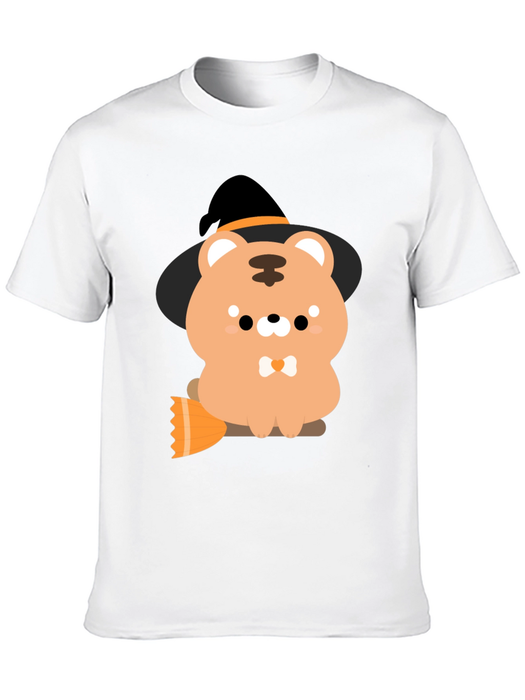 Cute Halloween Bear Witch Graphic Tee