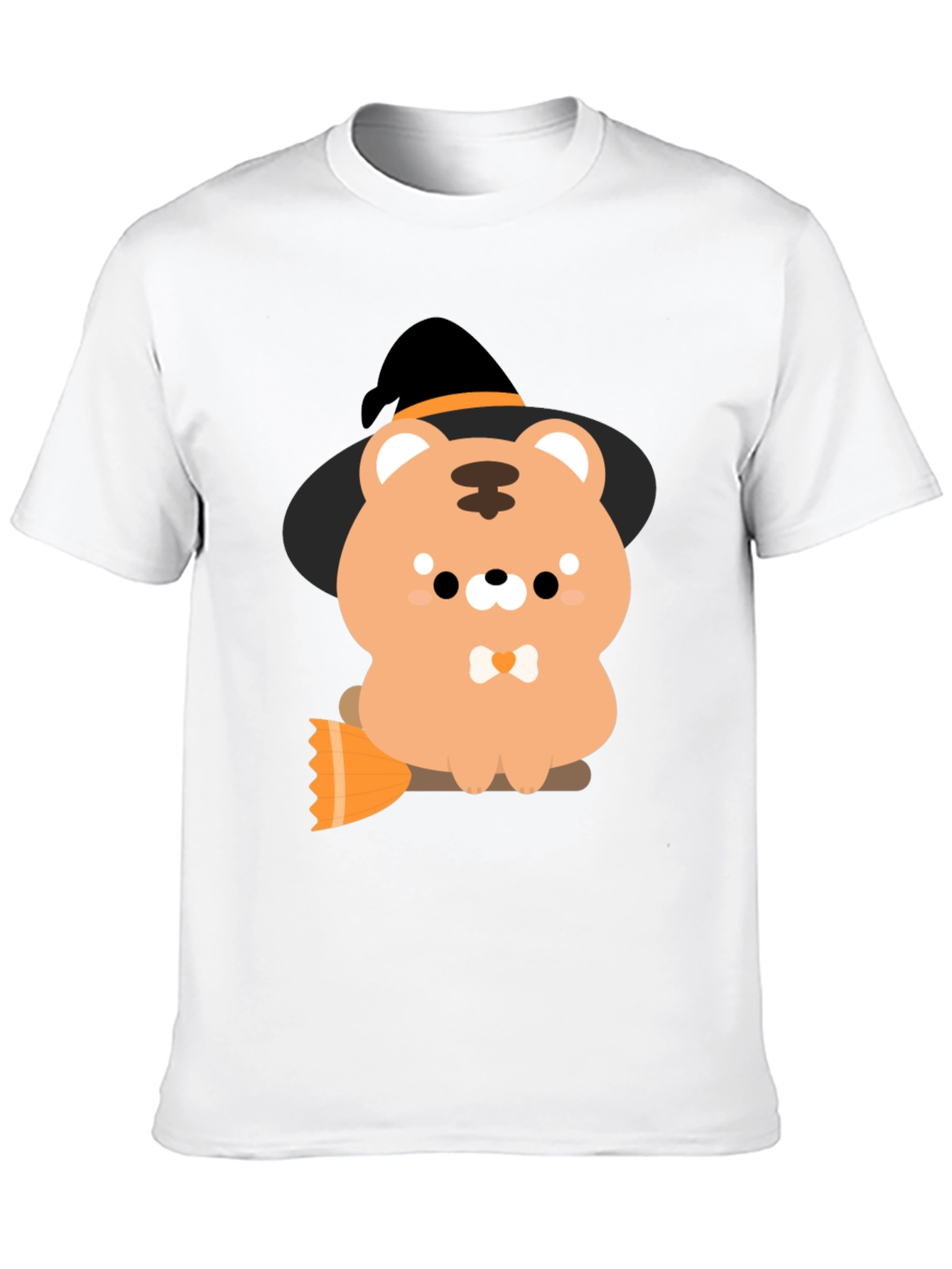 Cute Halloween Bear Witch Graphic Tee