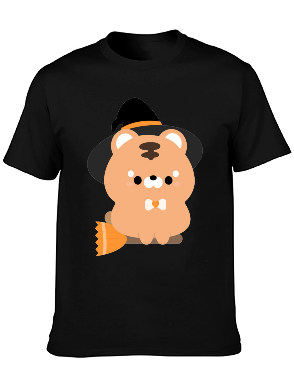 Cute Halloween Bear Witch Graphic Tee