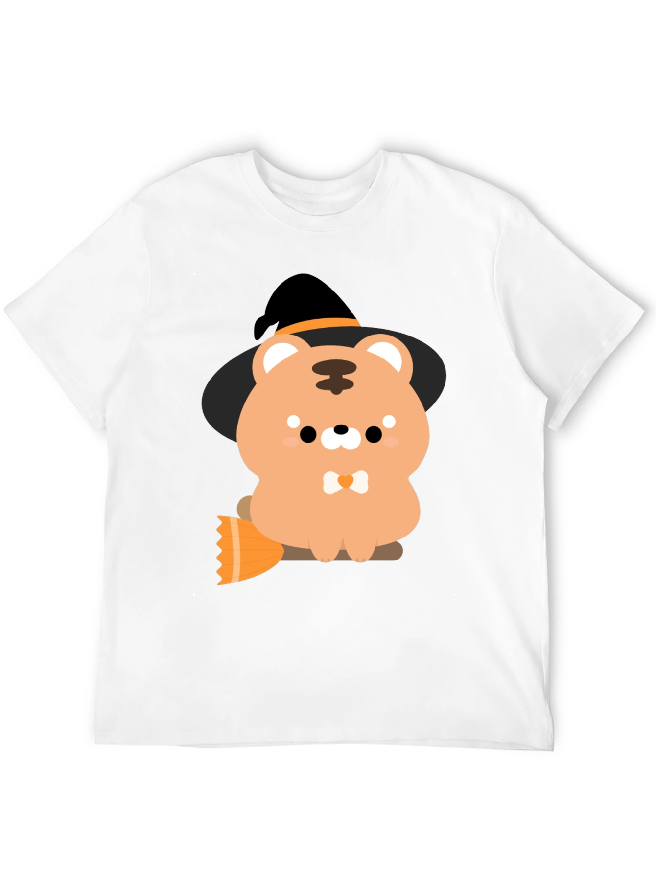 Cute Halloween Bear Witch Graphic Tee