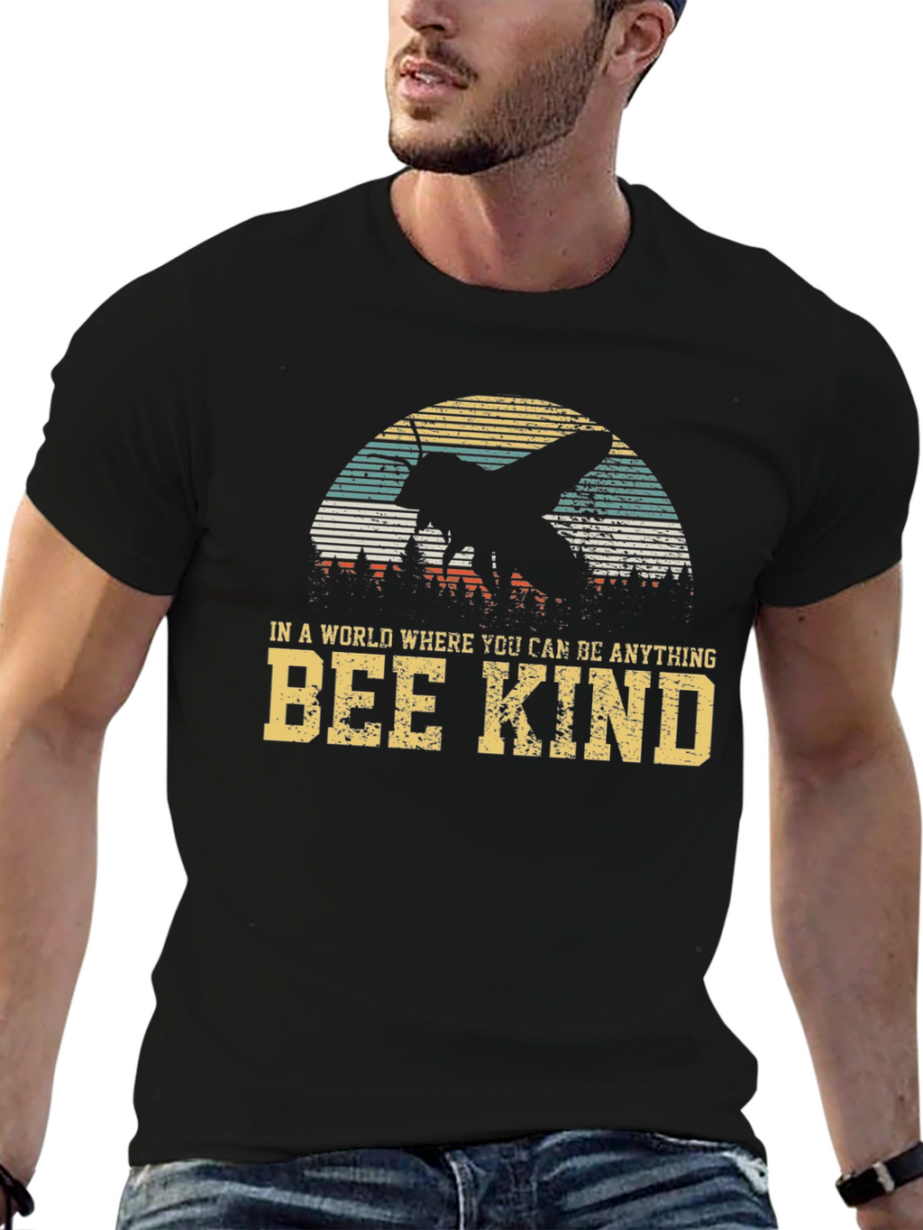 Bee Kind T-Shirt - Retro Style Graphic Tee