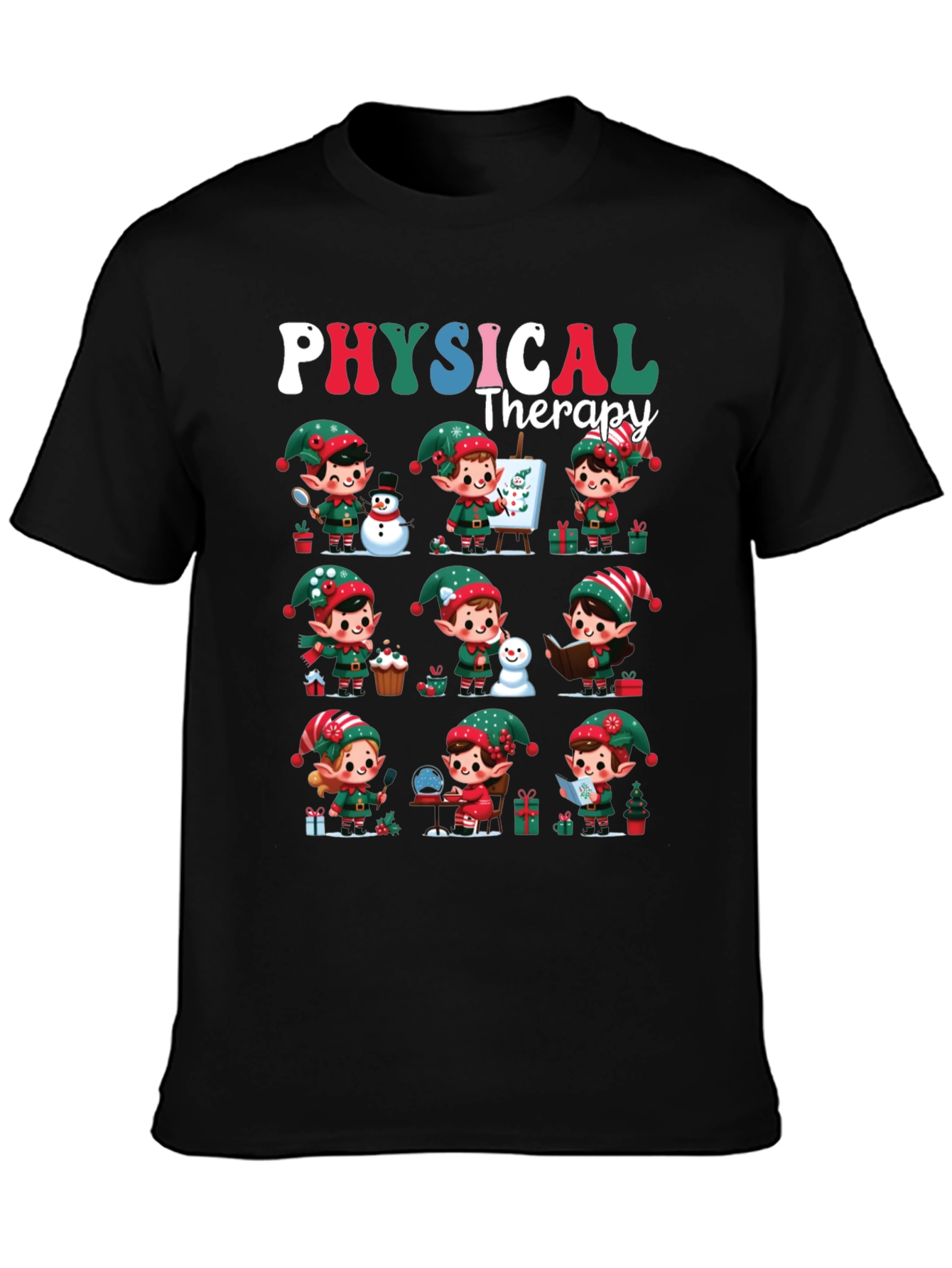Christmas Physical Therapy Elf T-Shirt