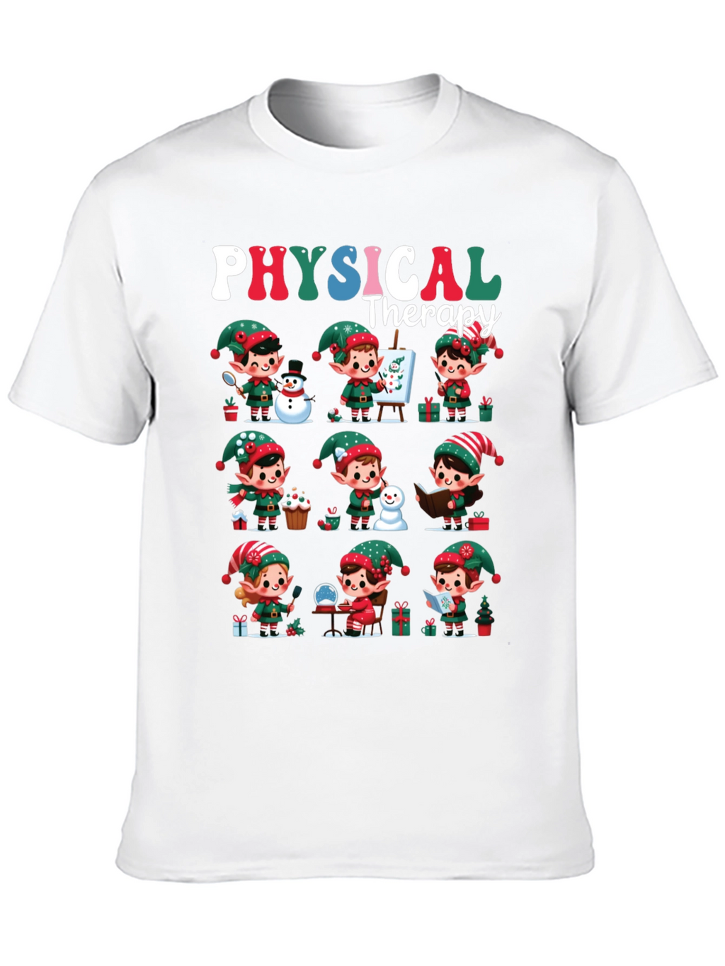 Christmas Physical Therapy Elf T-Shirt