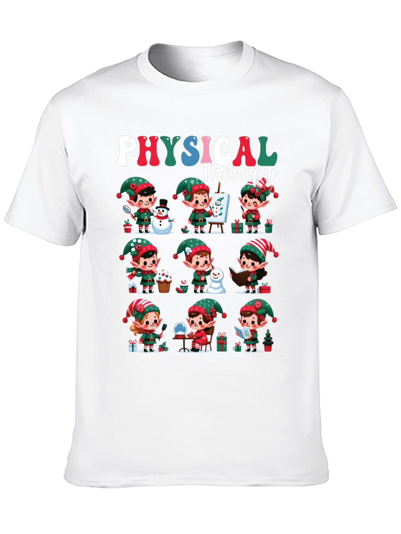 Christmas Physical Therapy Elf T-Shirt