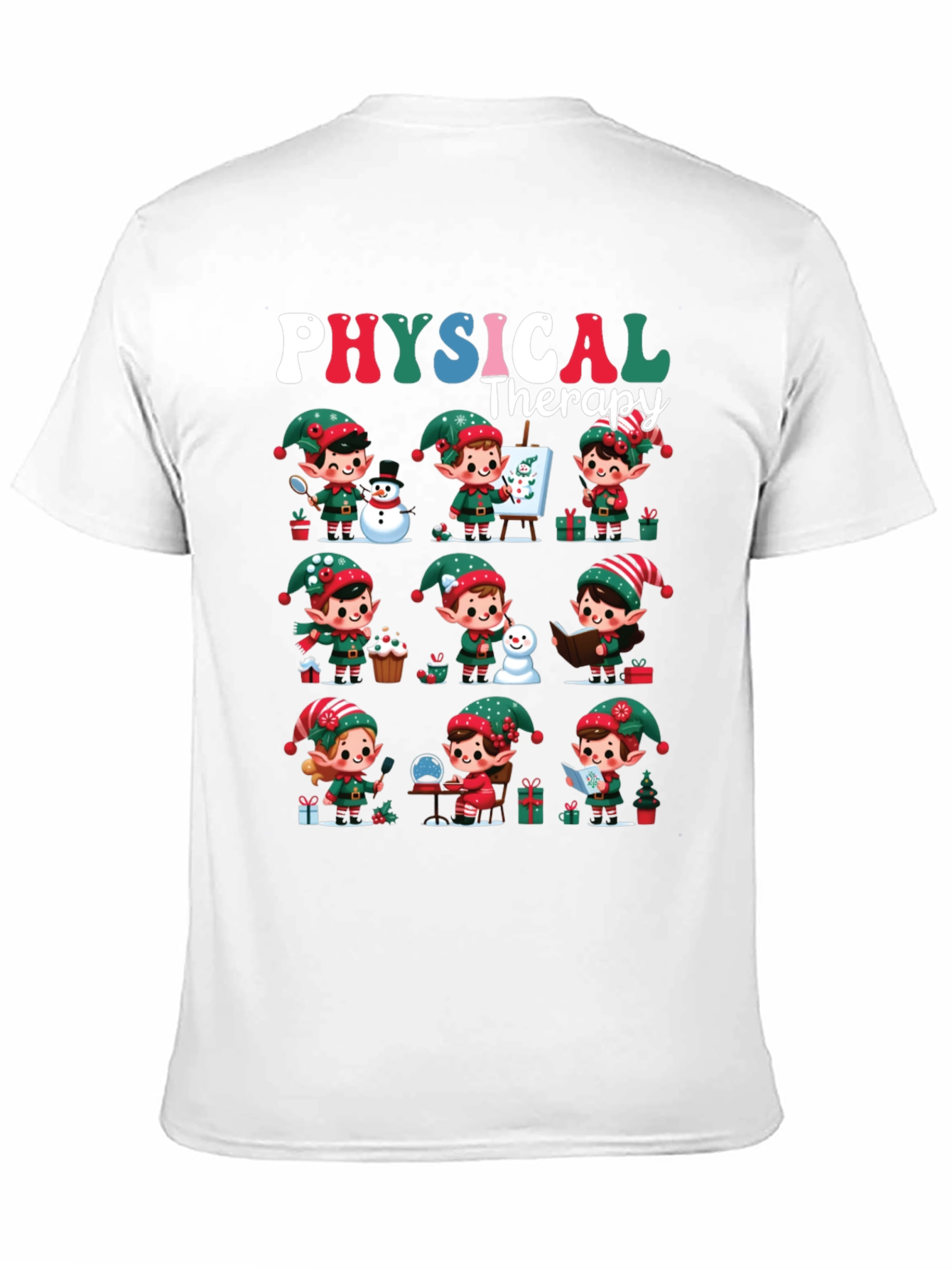 Christmas Physical Therapy Elf T-Shirt