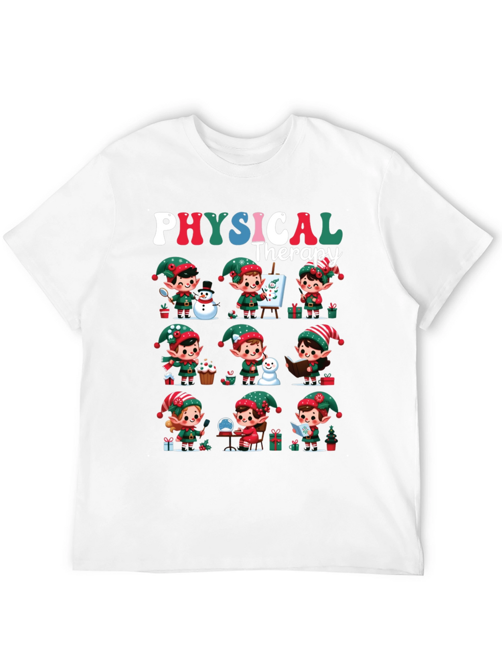 Christmas Physical Therapy Elf T-Shirt