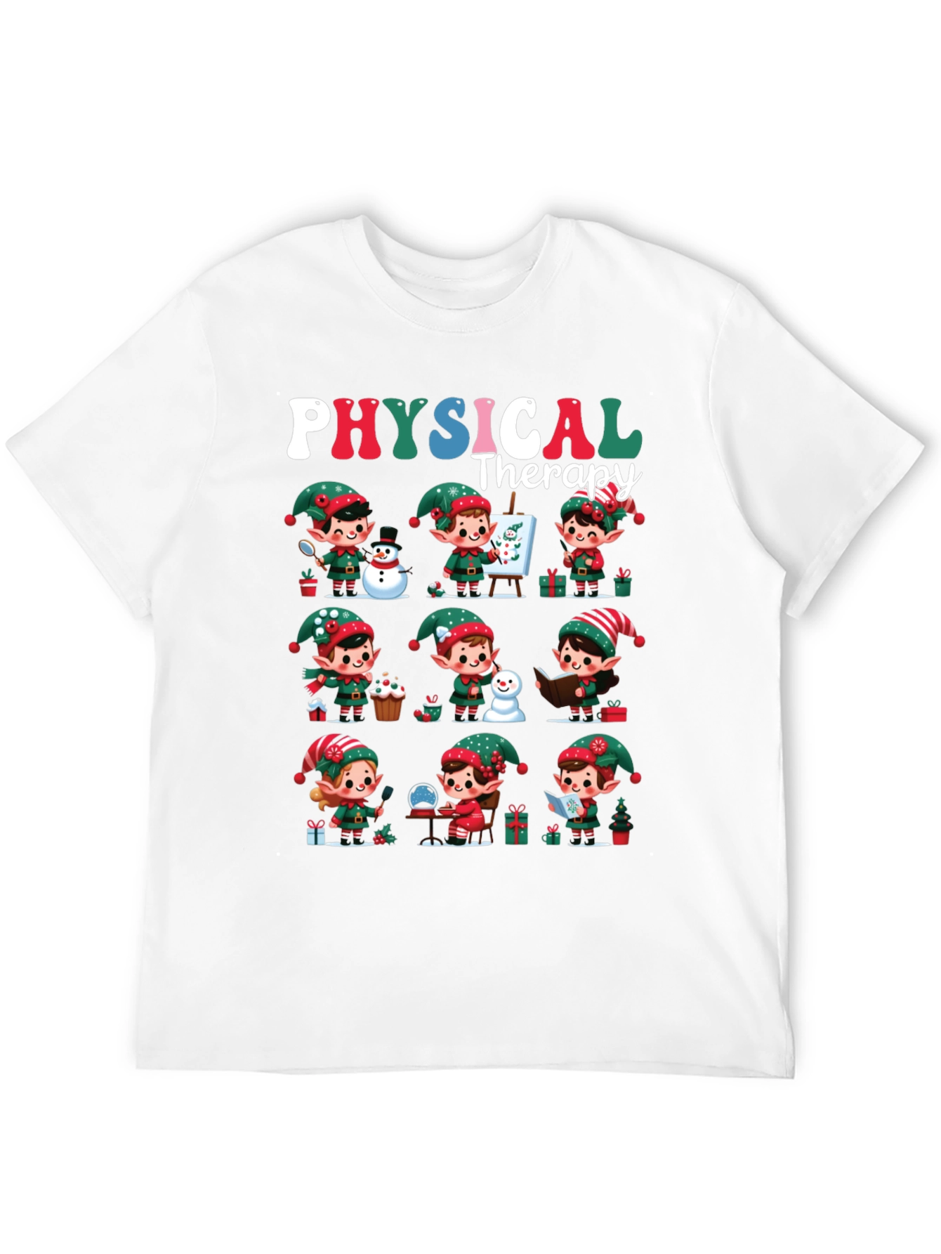 Christmas Physical Therapy Elf T-Shirt
