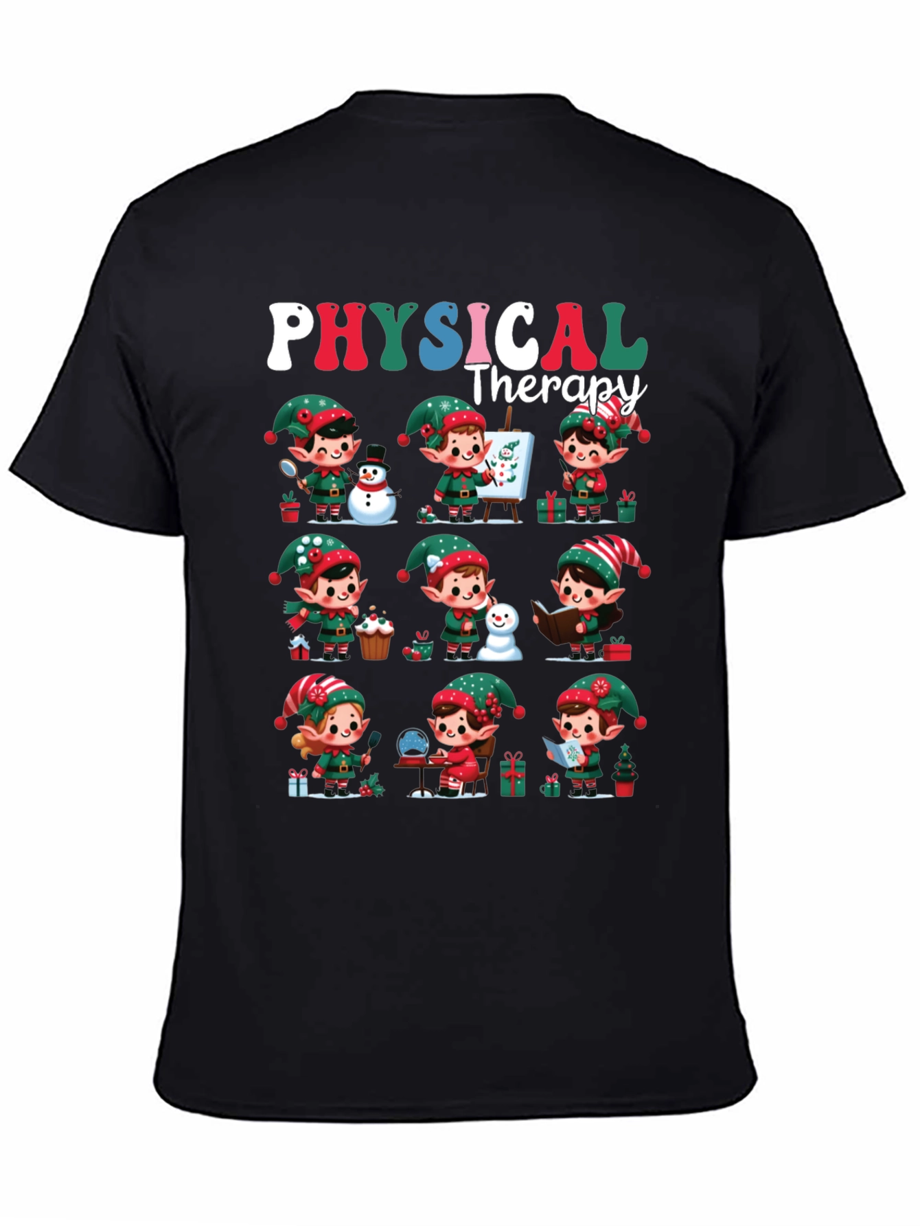 Christmas Physical Therapy Elf T-Shirt