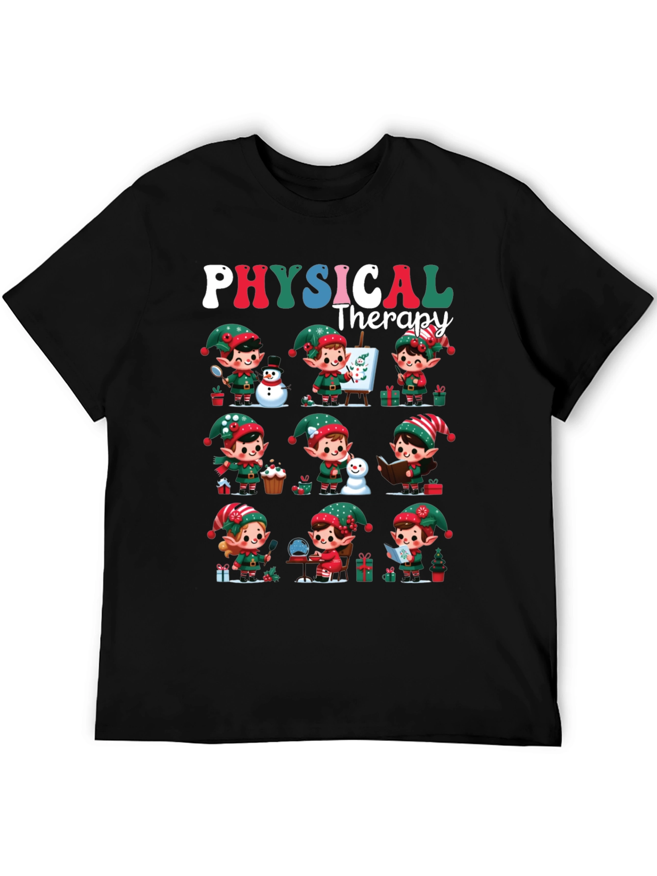 Christmas Physical Therapy Elf T-Shirt