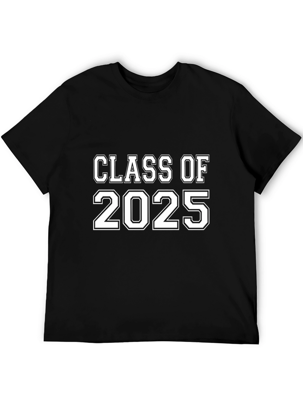 Class of 2025 Graduation T-Shirt - Black Cotton Tee